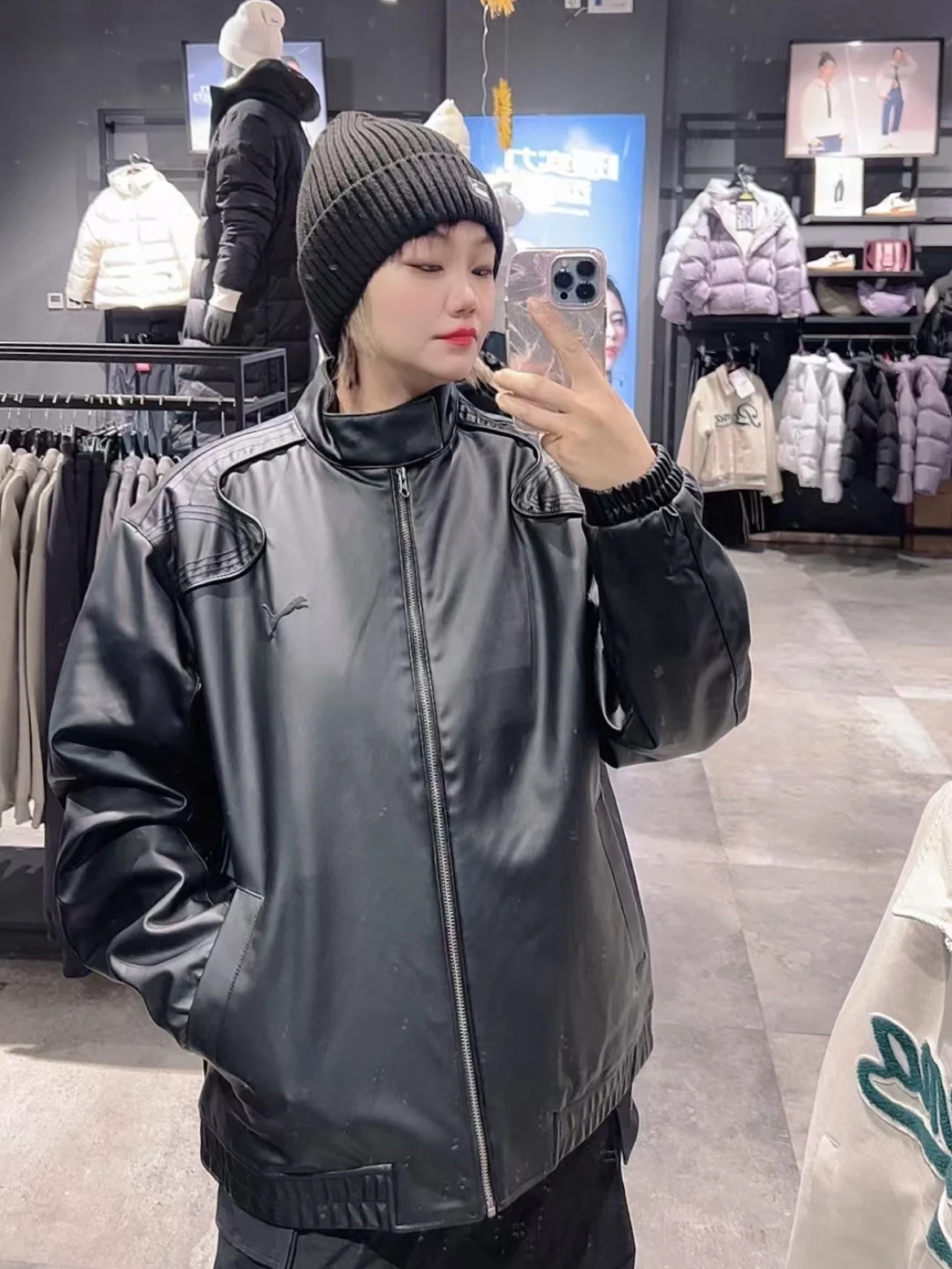 Puma 新潮必入手的立领皮衣