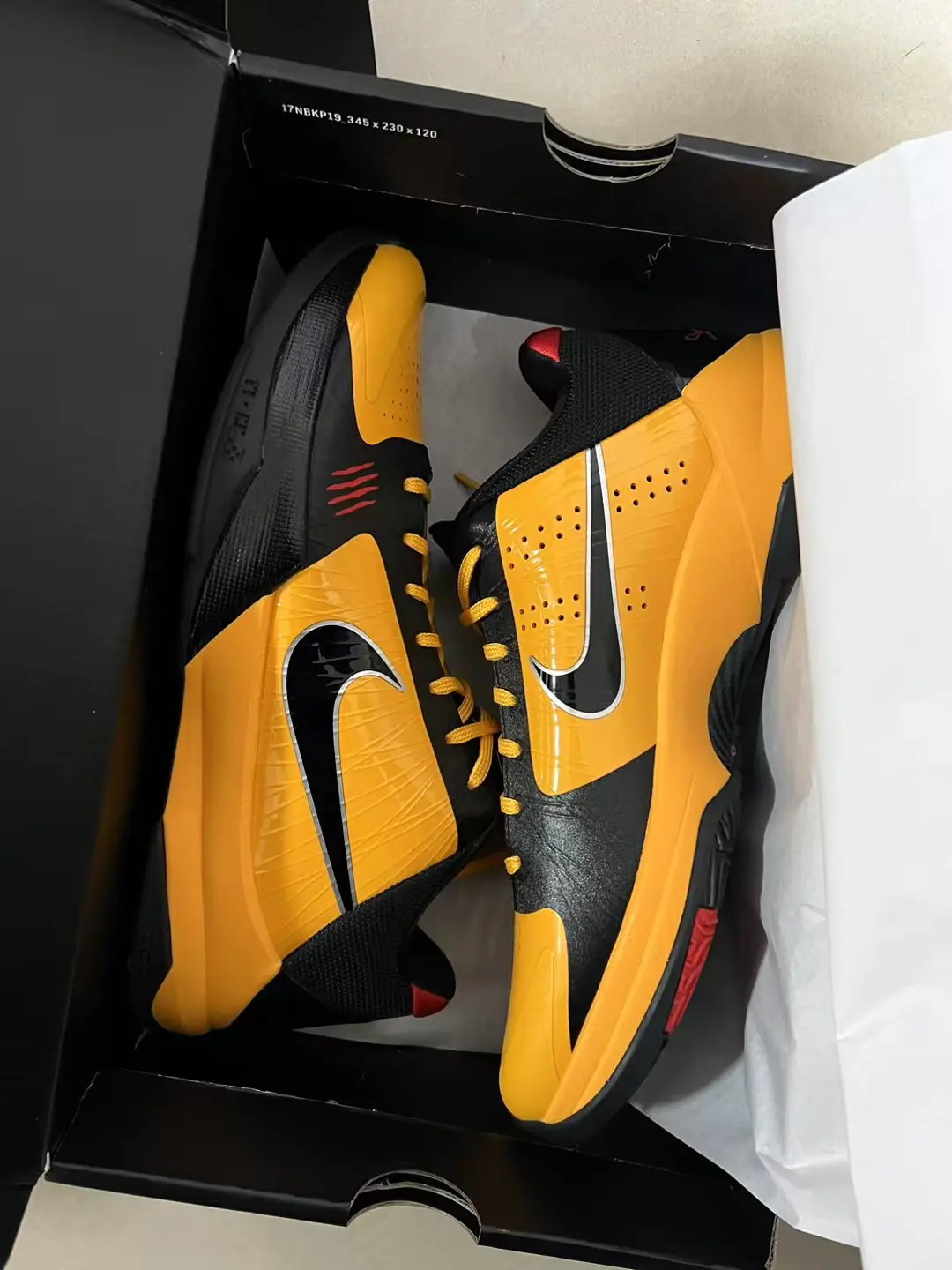 Nike Zoom Kobe 5 科比5 黑黄李小龙低帮球鞋 CD4991-700