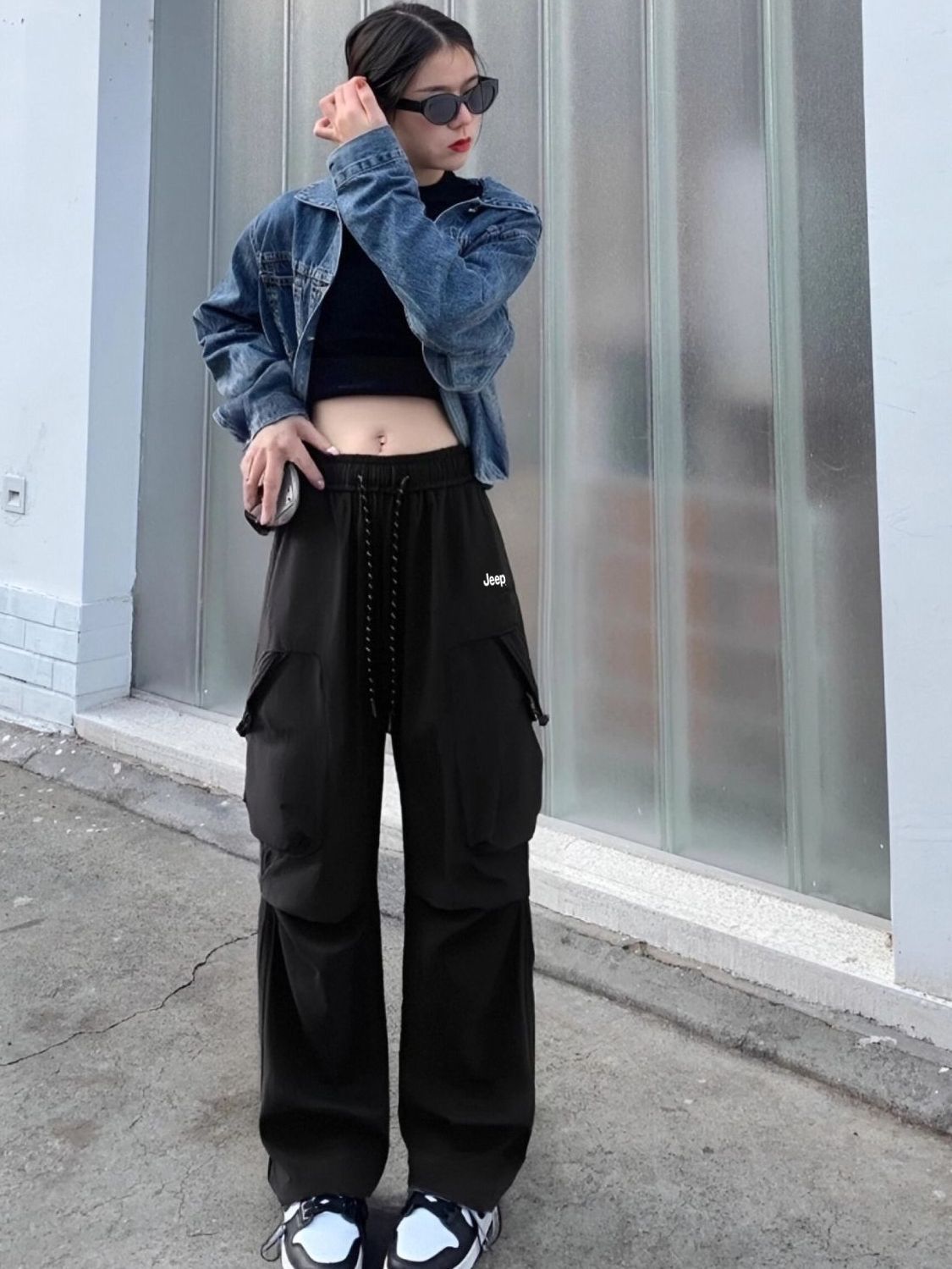 OOTD/吉普美式直筒束脚