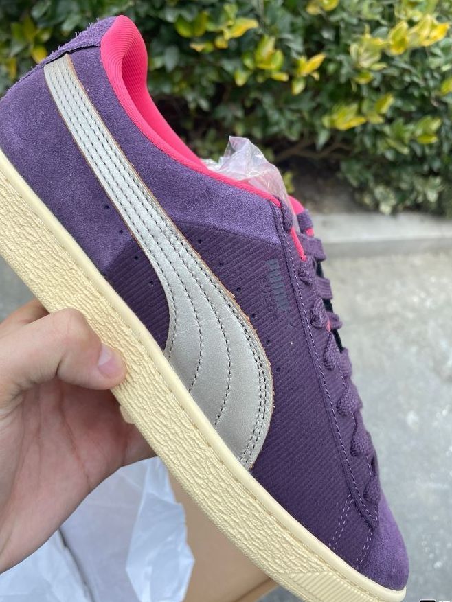 PUMA Suede 舒适百搭 防滑耐磨 低帮 生活休闲鞋 男女同款 深紫