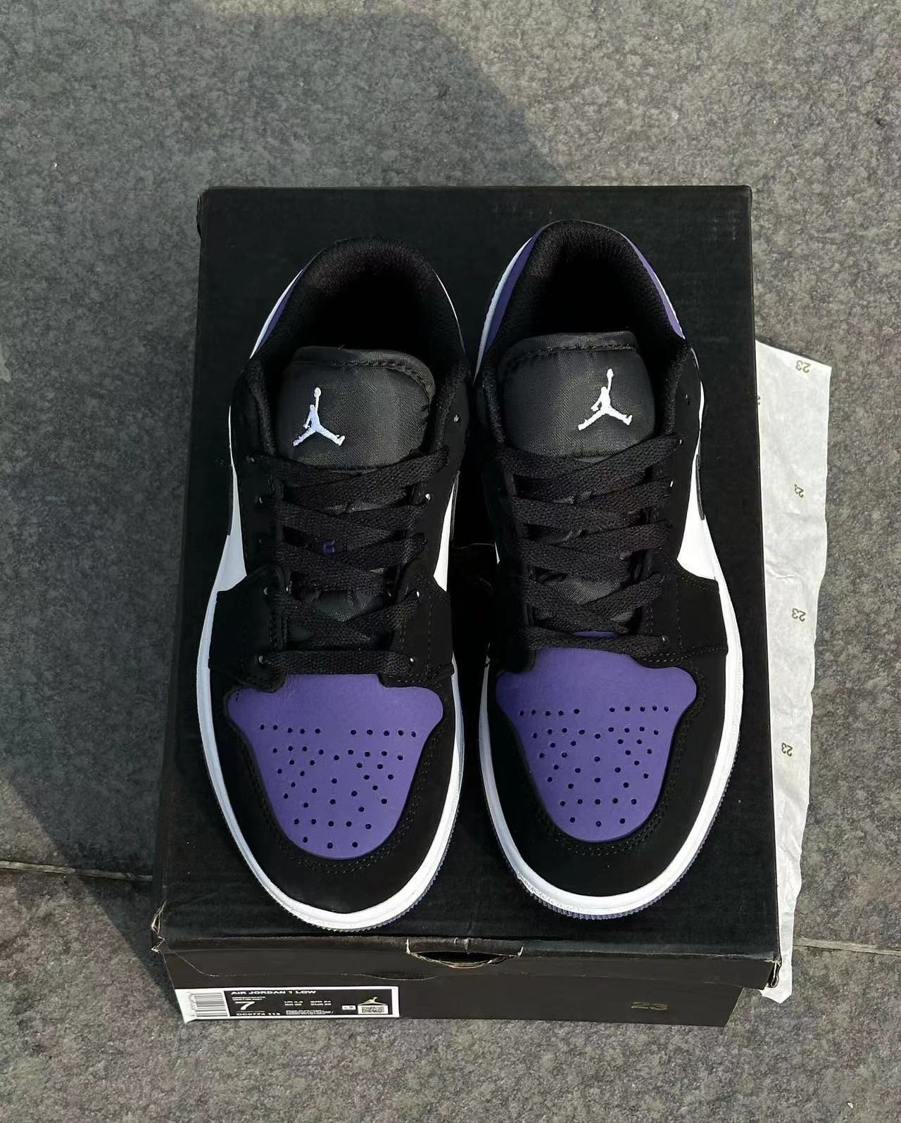 👟球鞋名称：aj黑紫

🔍分享理由：特别