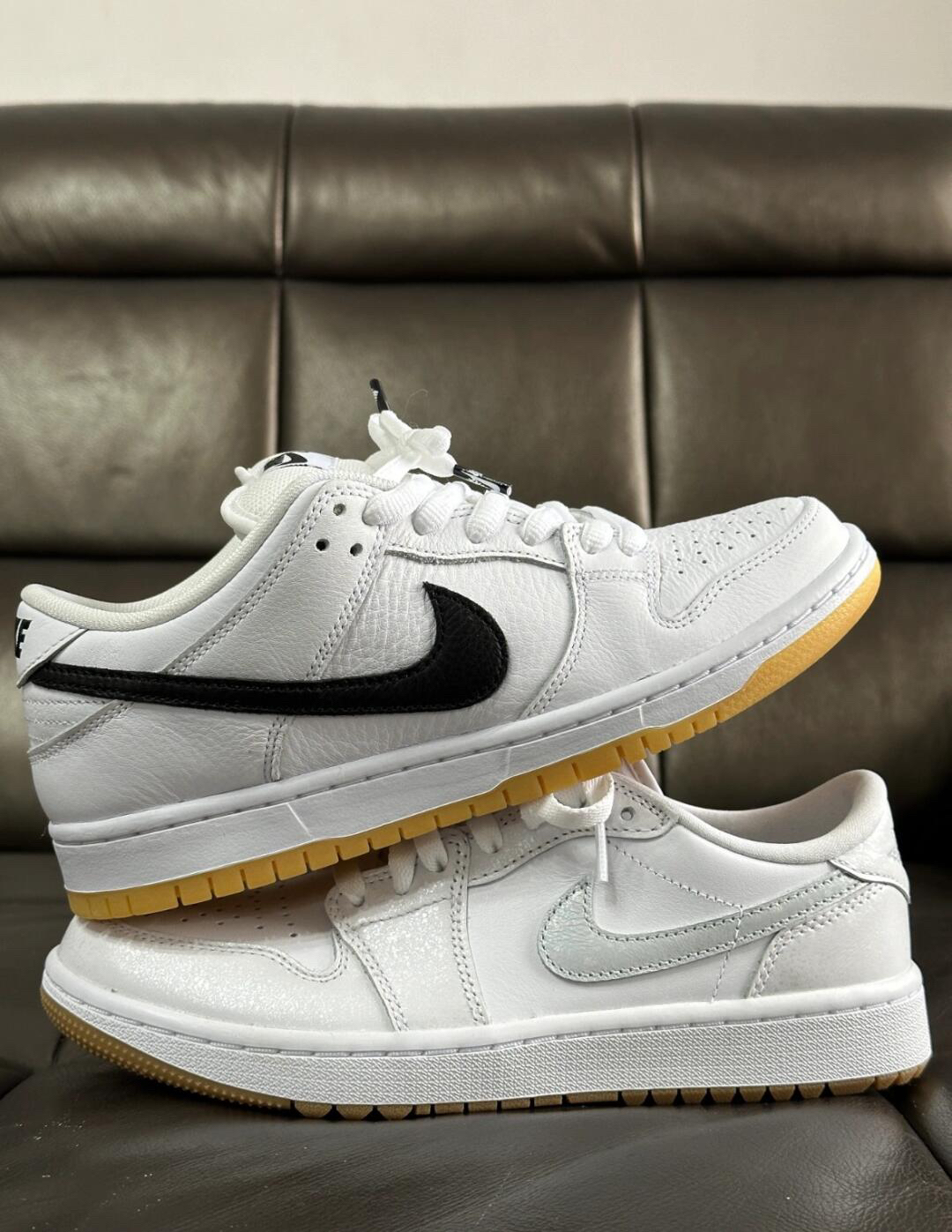 极限二选一| 百搭白生胶▶️这两双百搭小白鞋Dunk SB白生胶和Air