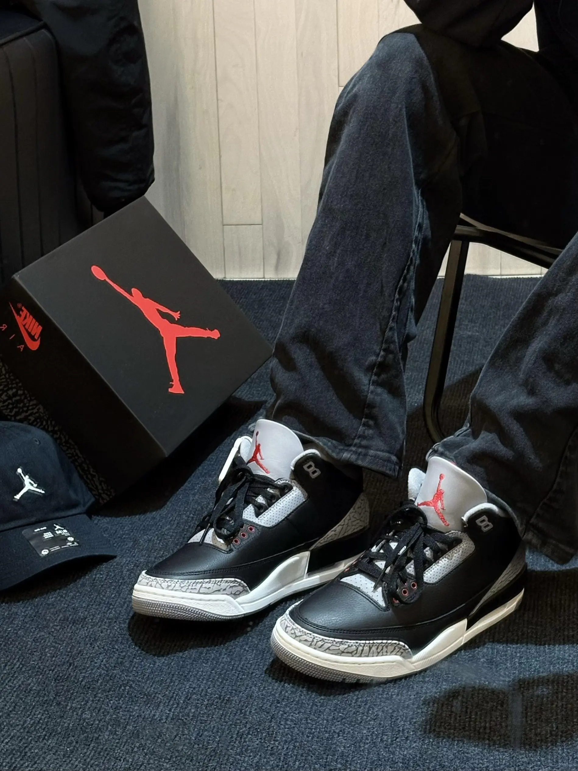 OOTD|AJ3黑水泥穿搭🥷🏻