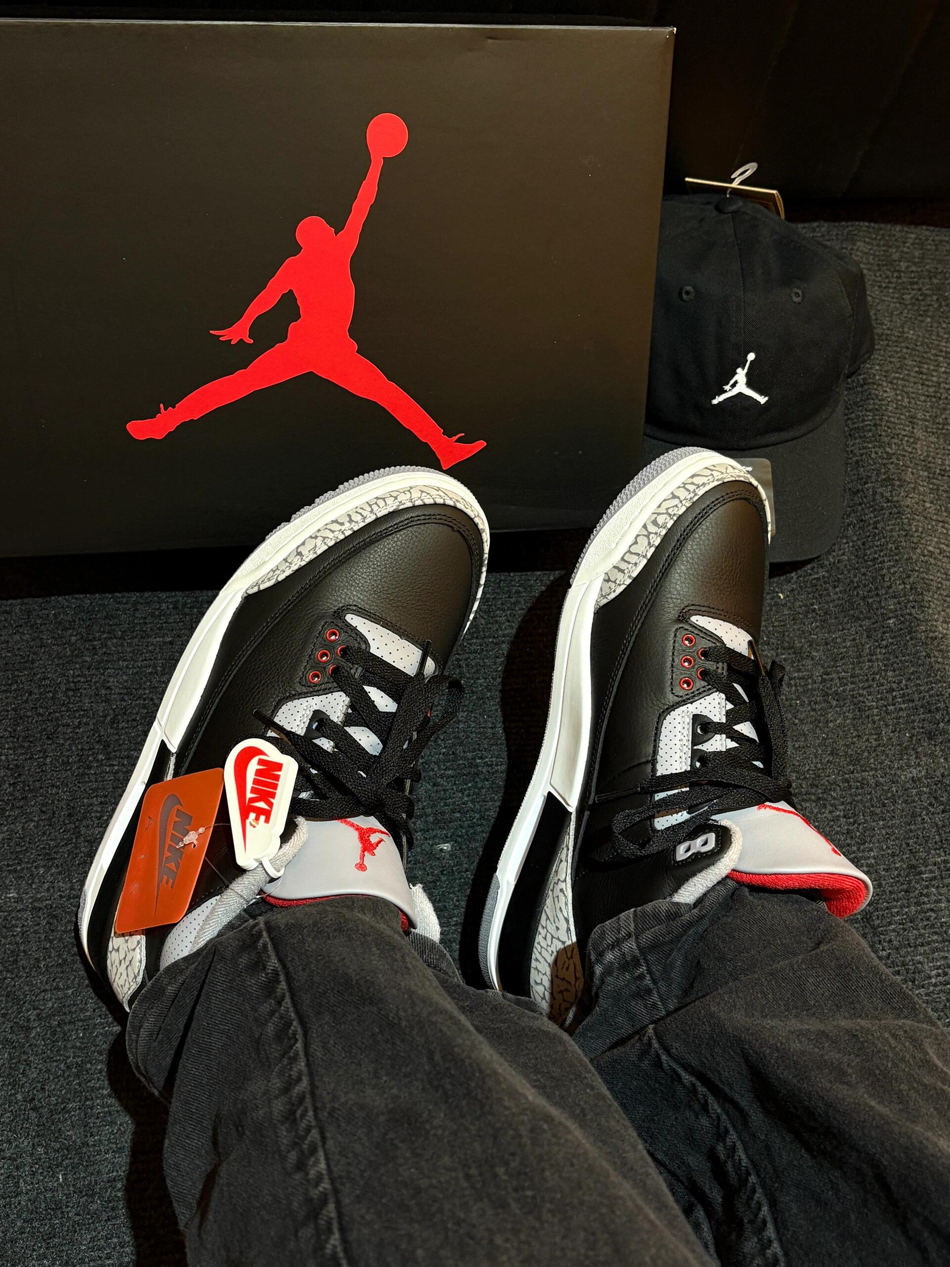 OOTD|AJ3黑水泥穿搭🥷🏻