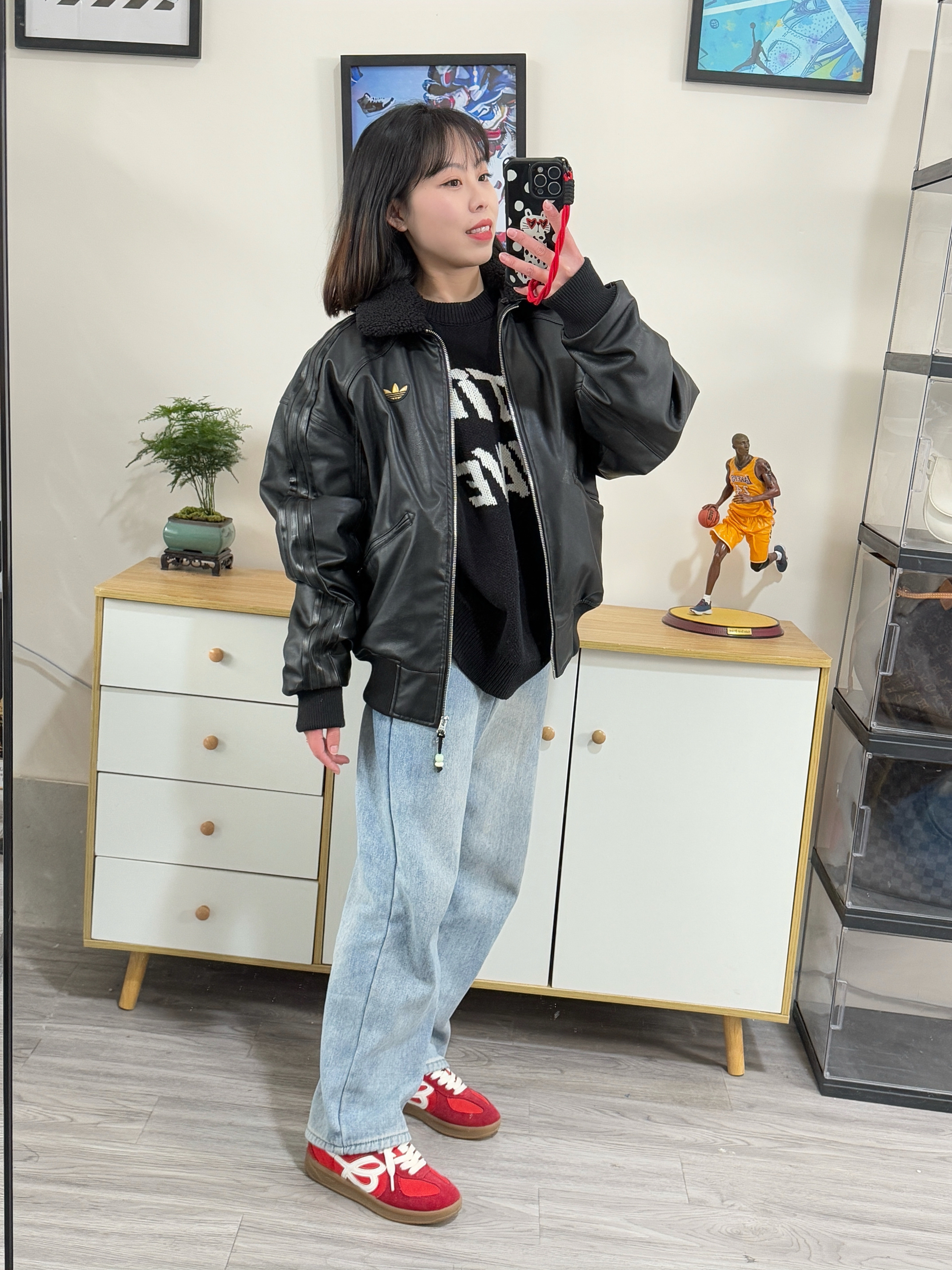 帅气保暖皮夹克❗️