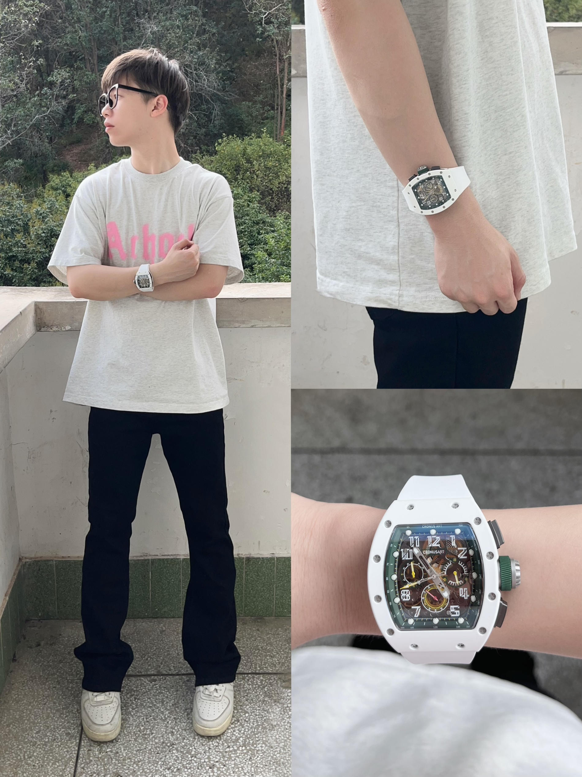 OOTD｜被这只镂空机械表击中了✨