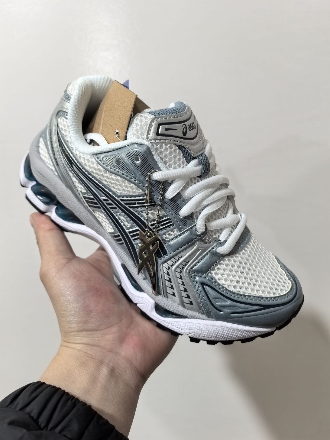 爆款Asics Gel-Kayano 14"White Fjord Grey"舒适百搭防滑耐磨 