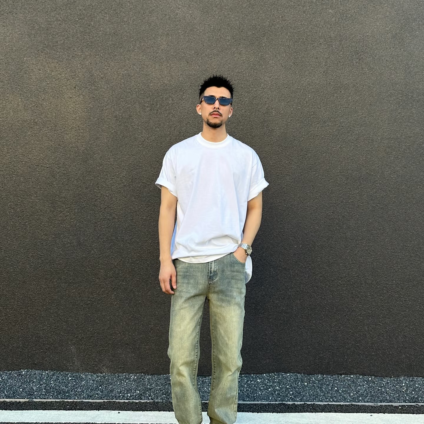 OOTD I 顶男必备的水洗牛仔裤