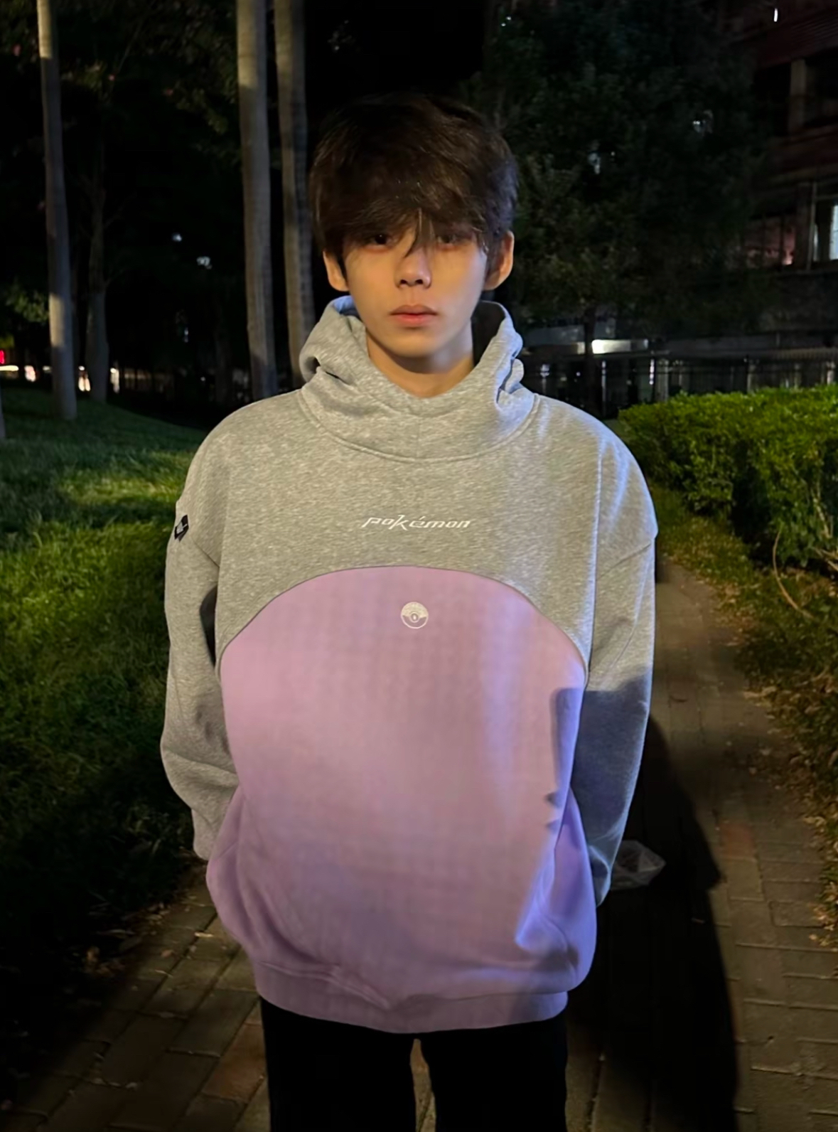 ootd！
拼接卫衣