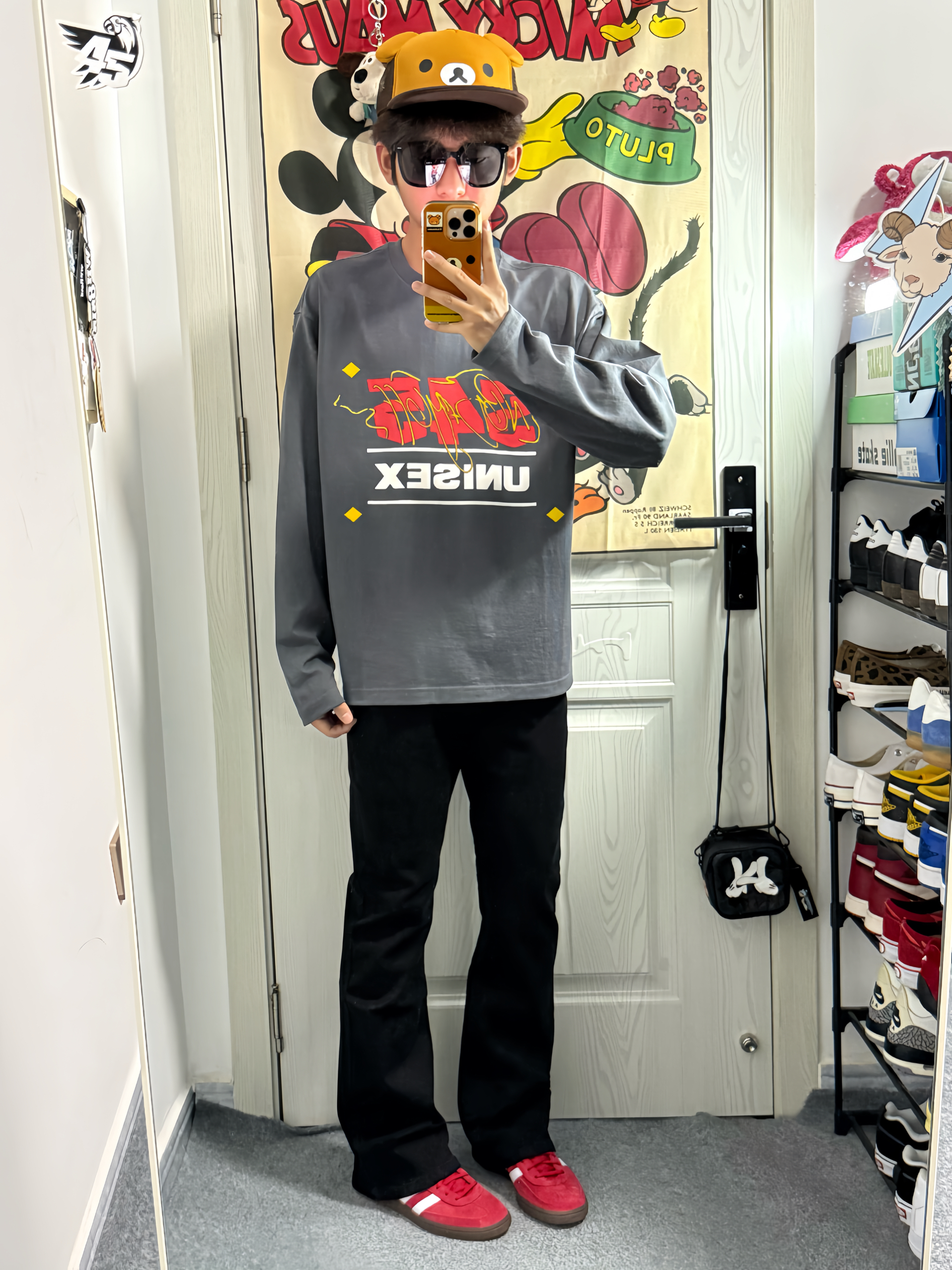 OOTD🌟/灰与红的碰撞🩶❤️
