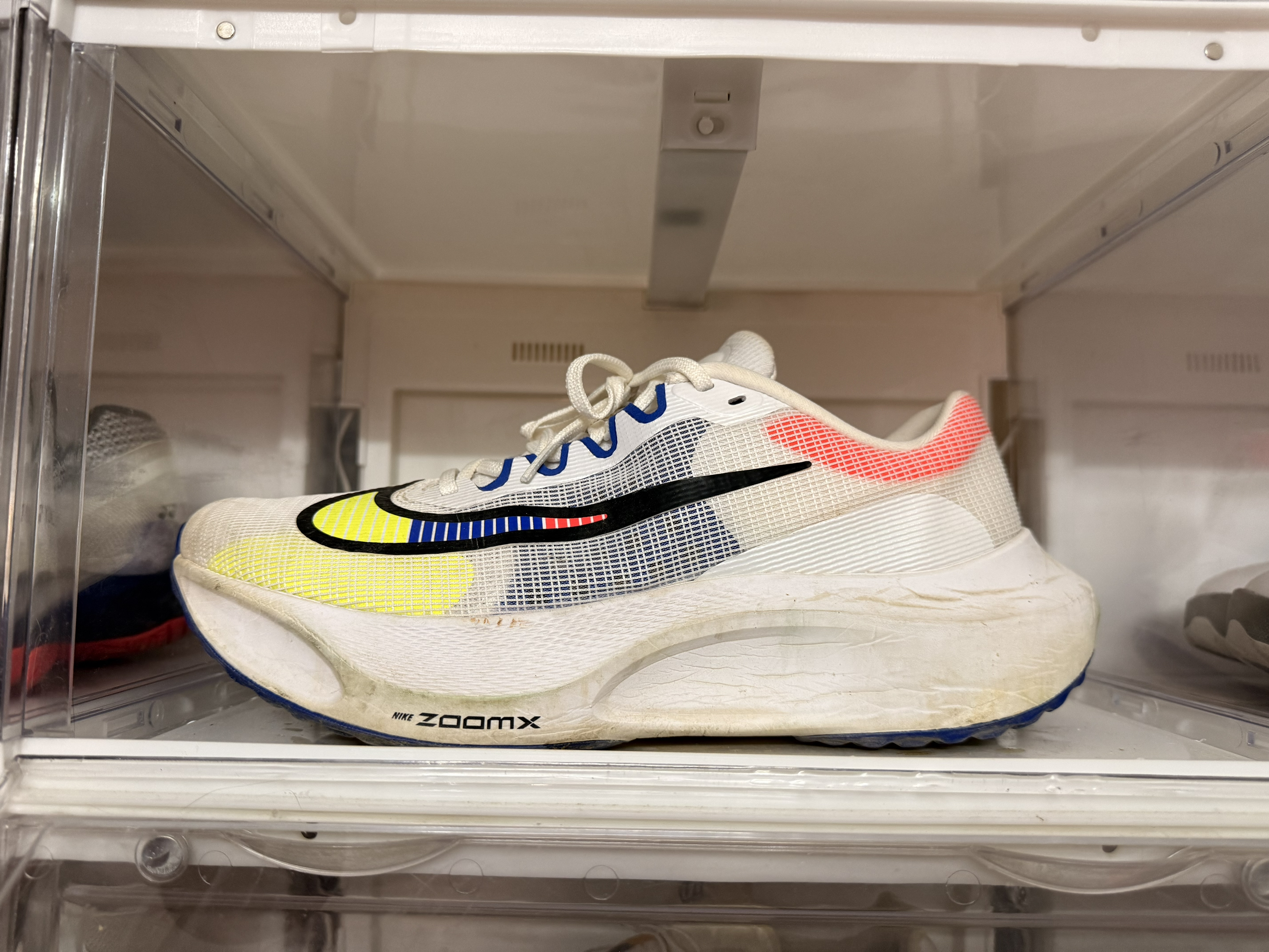 Nike Zoom Fly 5 稳定 ZoomX泡棉 碳板 舒适缓震 防滑耐磨 网布透气 织物 跑鞋