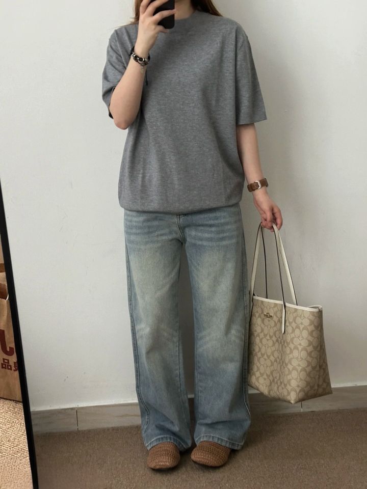 颜值和性价比并存的针织短袖