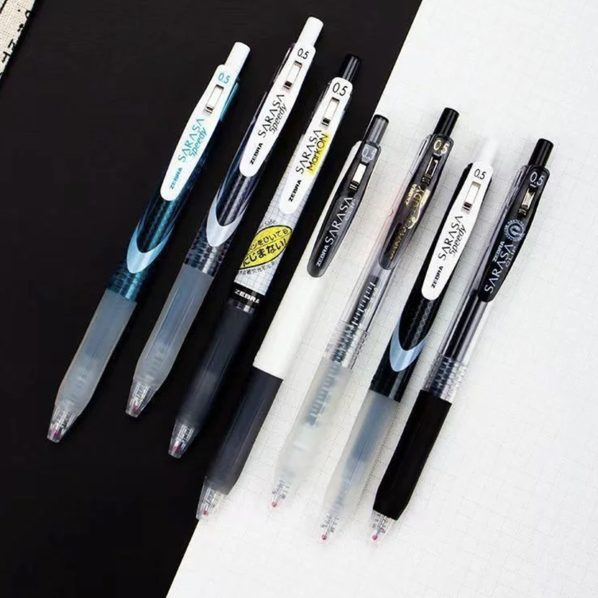 ZEBRA/斑马牌0.5mm中性笔多系列组合，书写全能搭子