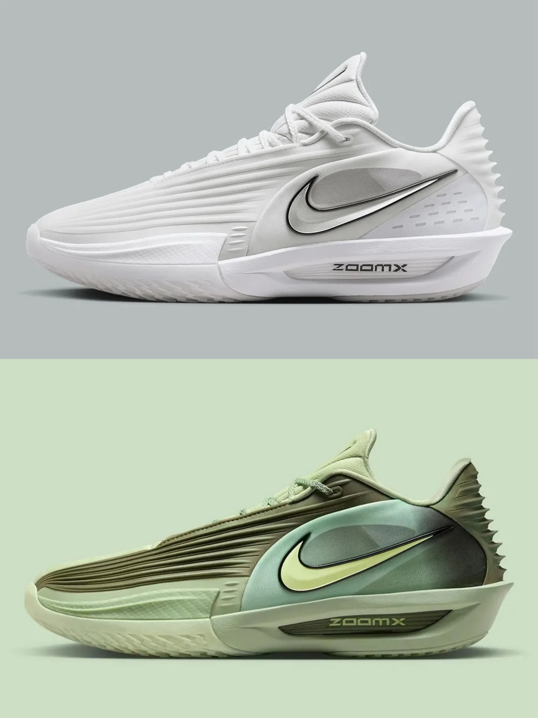 纯白VS荧光绿！Nike GT Cut 3 Turbo双色实战王炸登场
