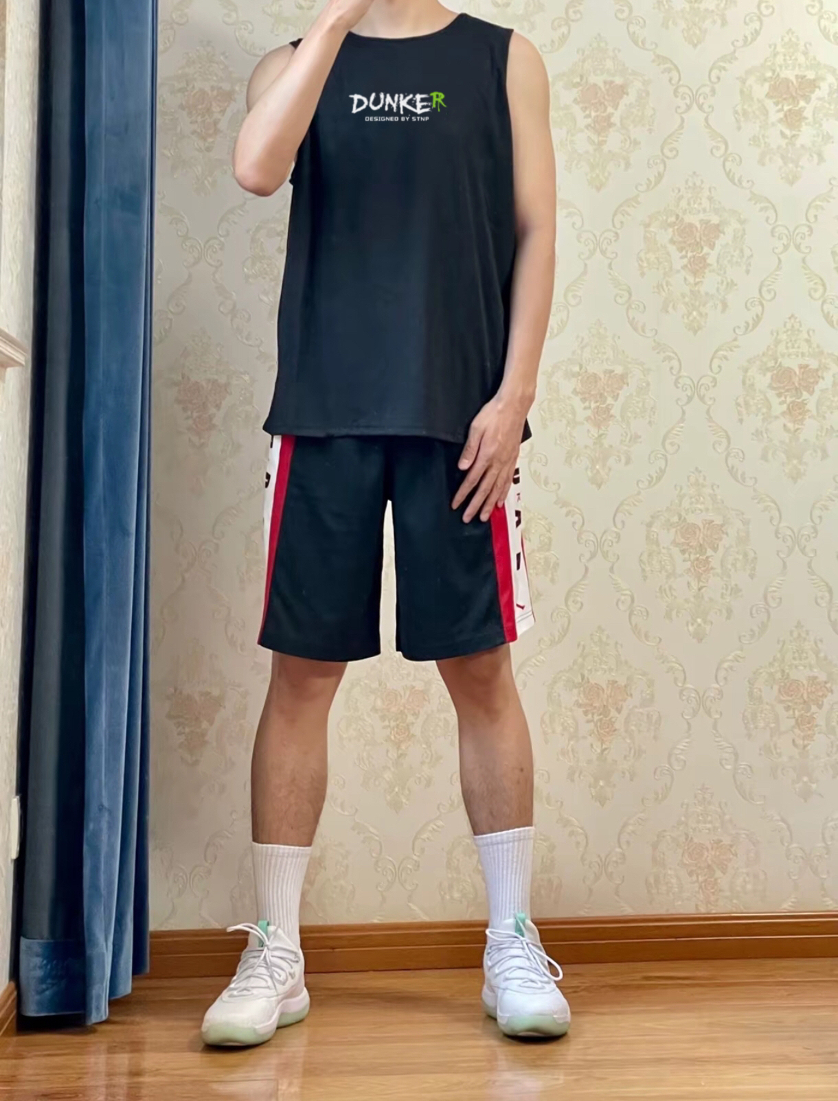 STNP篮球训练投篮服速干上衣夏美式灌篮着字母涂鸦透气背心运动