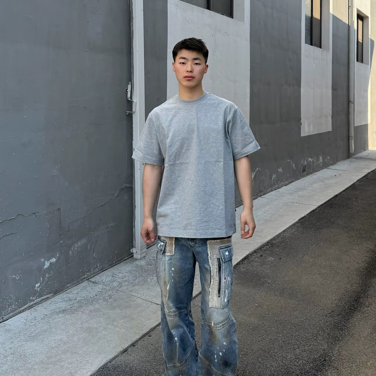 OOTD I 灰色短袖怎么穿搭