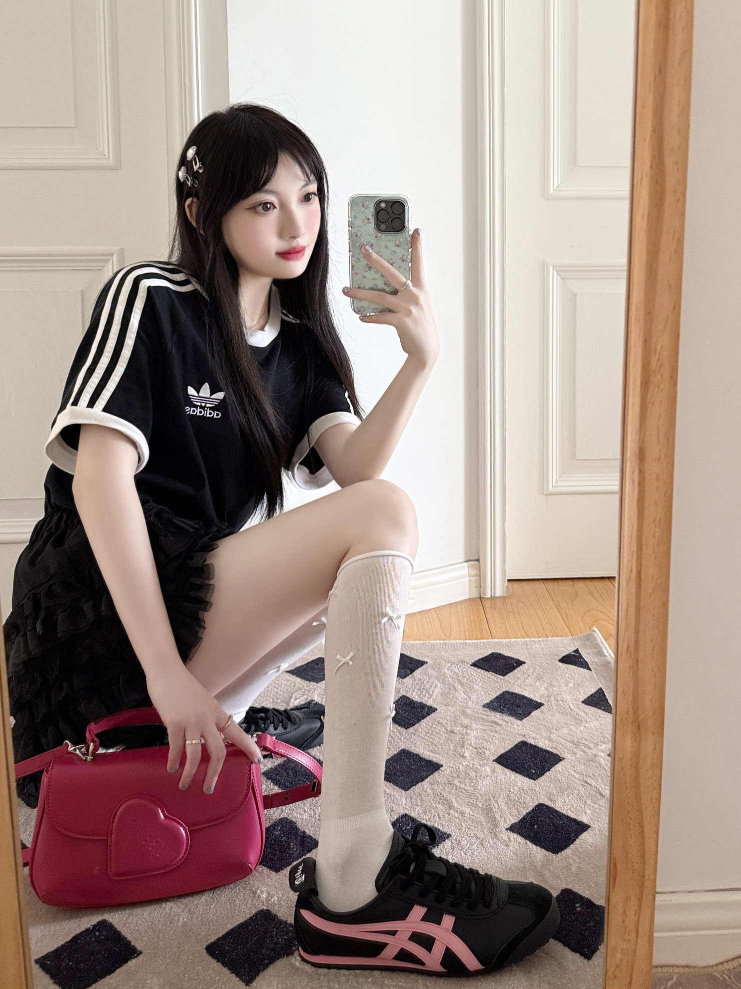 adidas girl👧🏻✖️jennie式甜酷少女穿搭🕶️