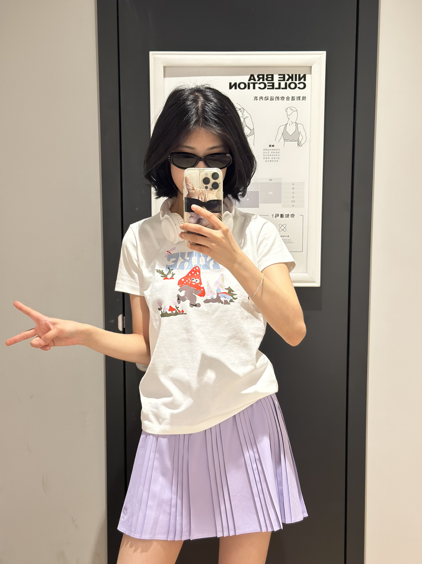 夏日多巴胺搭配💜🤍100➕Nike🍄T恤❗️