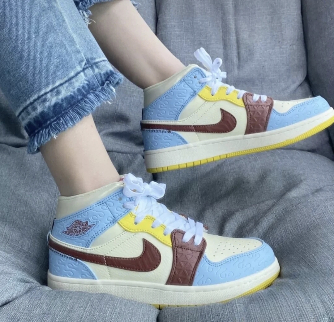 Air Jordan 1 反光 复古篮球鞋 潮流 运动休闲鞋
