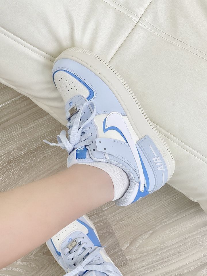 𝒃𝒂𝒃𝒚 𝒃𝒍𝒖𝒆🩵海盐AF1搭配短袜好