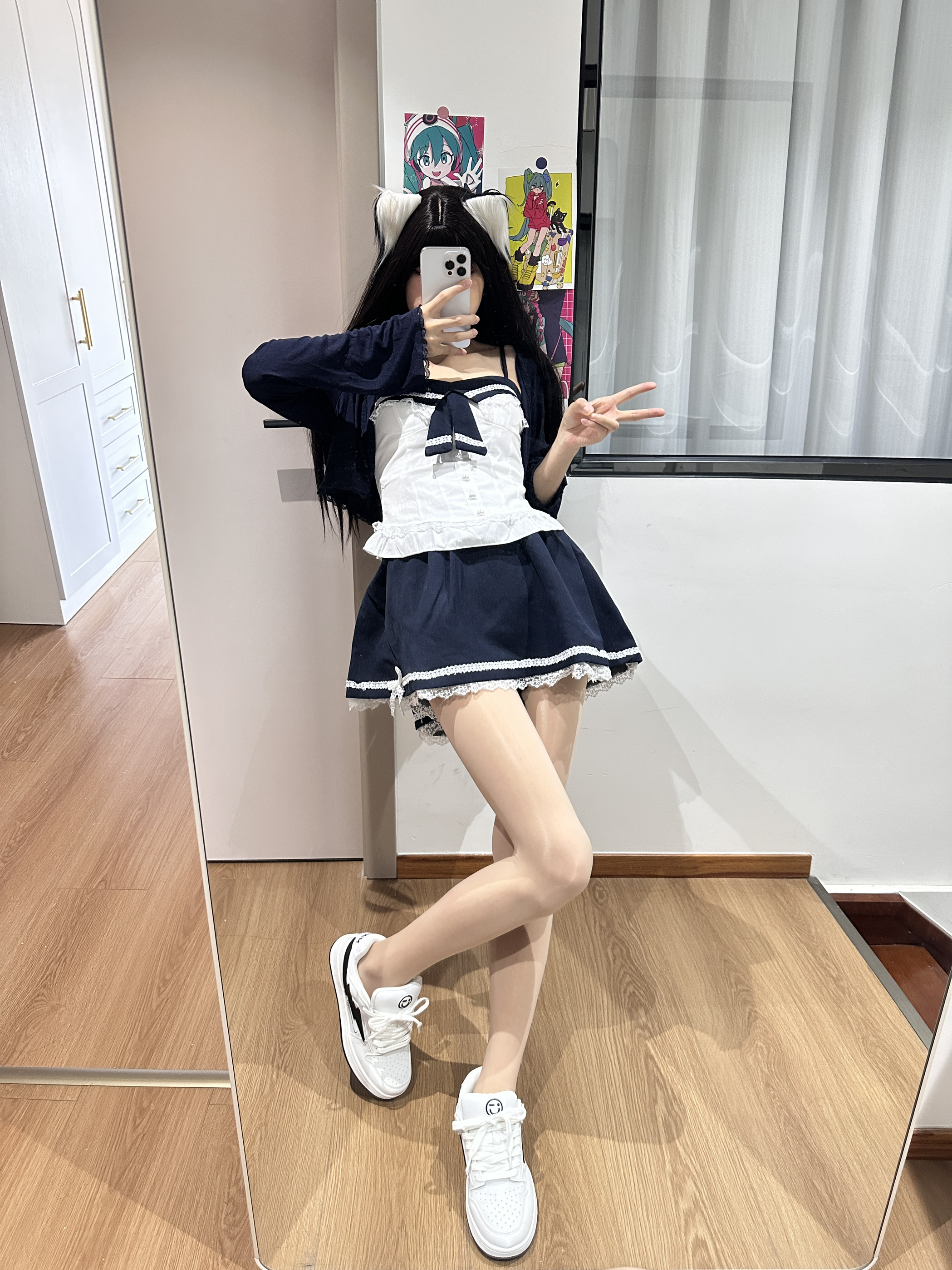 身材一般 衣品还行