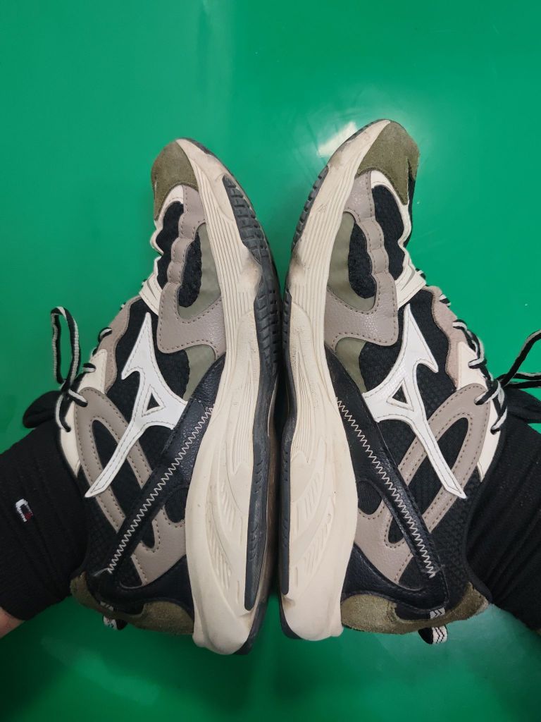 Mizuno/美津浓 LG 90S V2 回弹 缓震 耐磨 舒适 皮革 网面 拼接 支撑 织物 跑鞋