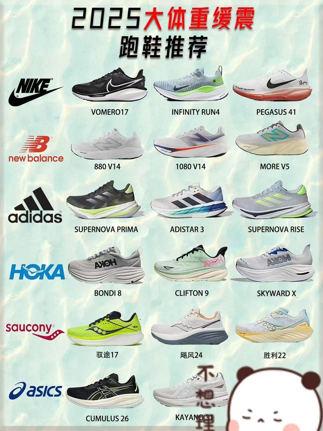 🌟 2025大体重缓震跑鞋推荐|拯救膝盖!