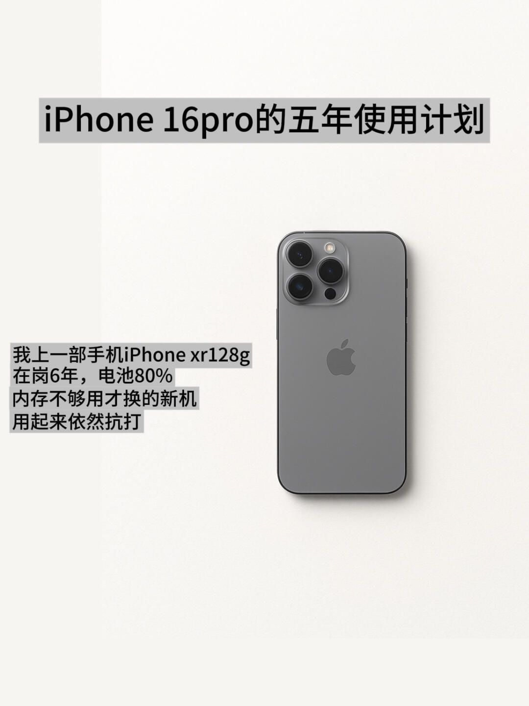 长期主义 | iPhone16 Pro 我打算用5年以上