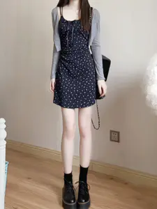 165 90|碎花裙好韩啊!!