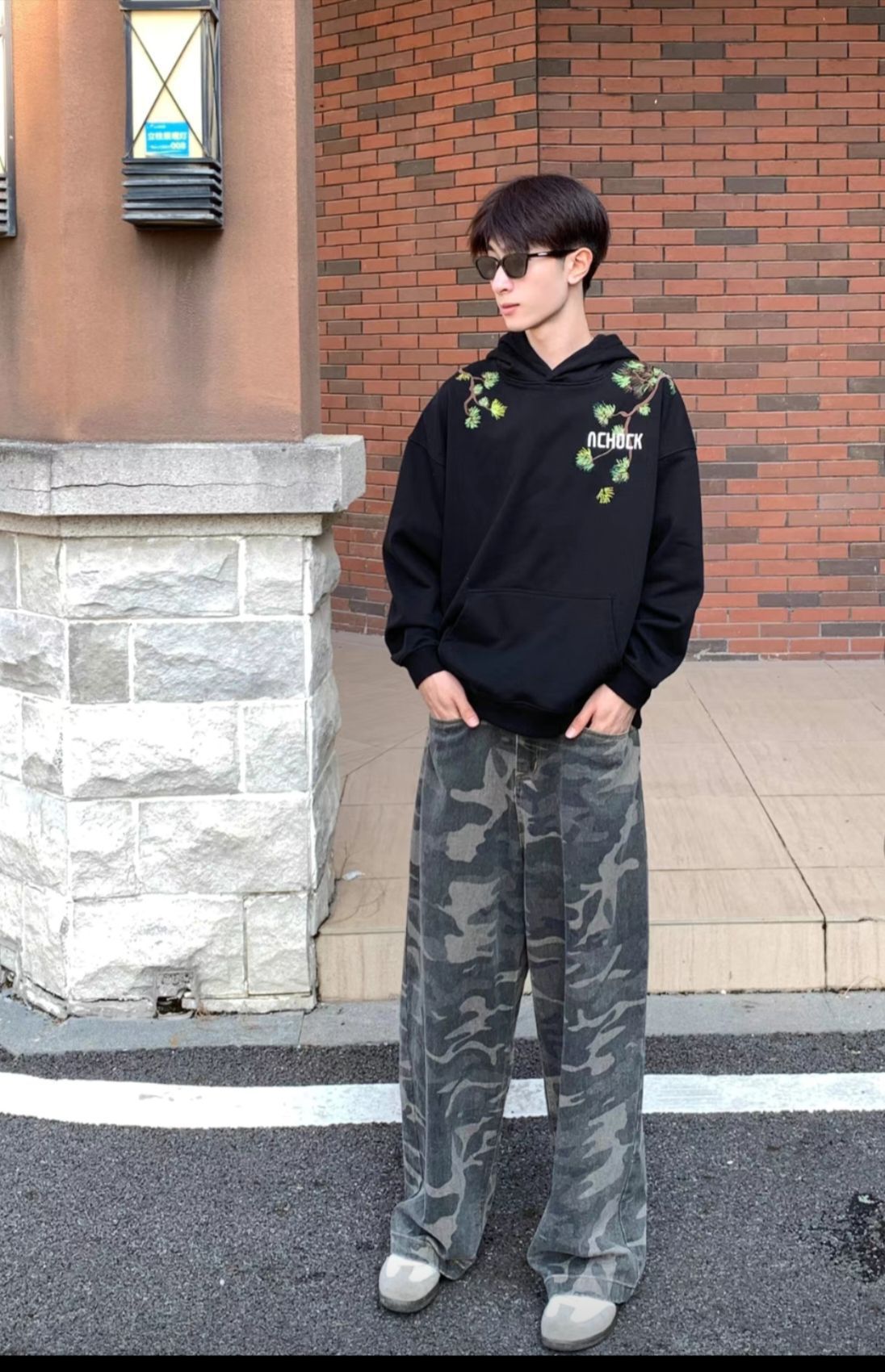 BANGBOY美式高街刺
绣复古连帽卫衣