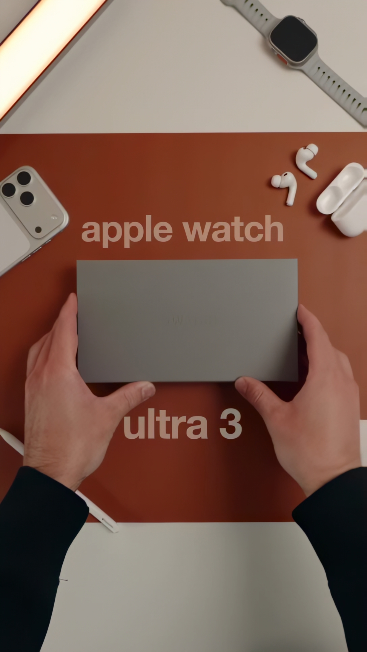Apple Watch Ultra 3黑钛版，细节设计更用心