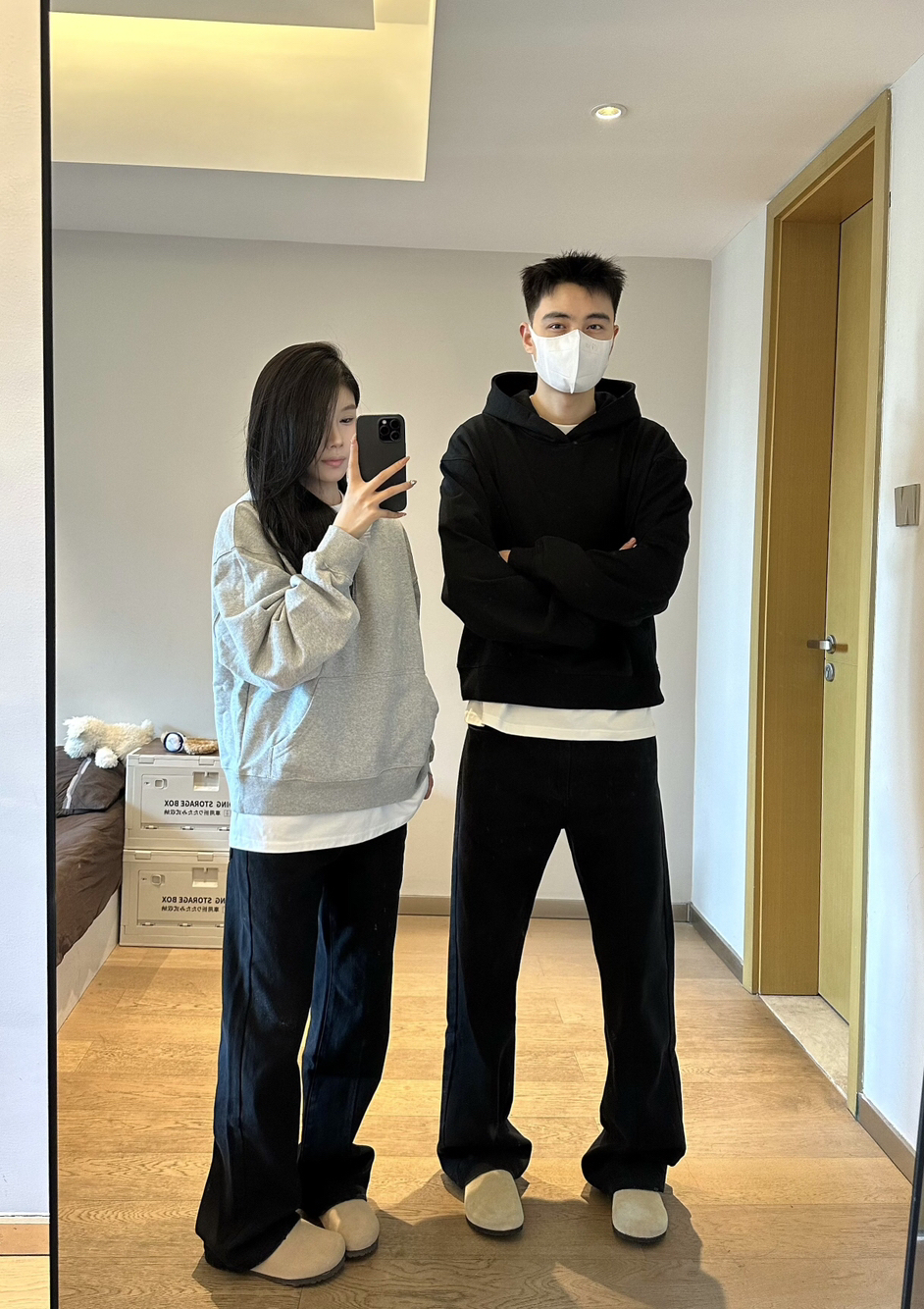XDFM 美式cleanfit重磅420g大毛圈外套上衣纯色套头连帽卫衣宽松