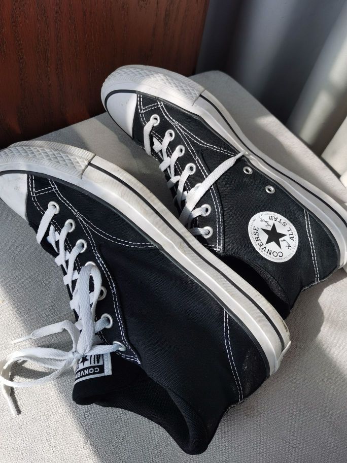 🖤Converse厚底帆布鞋｜黑白色永远的神！穿三年还在穿的宝藏鞋款