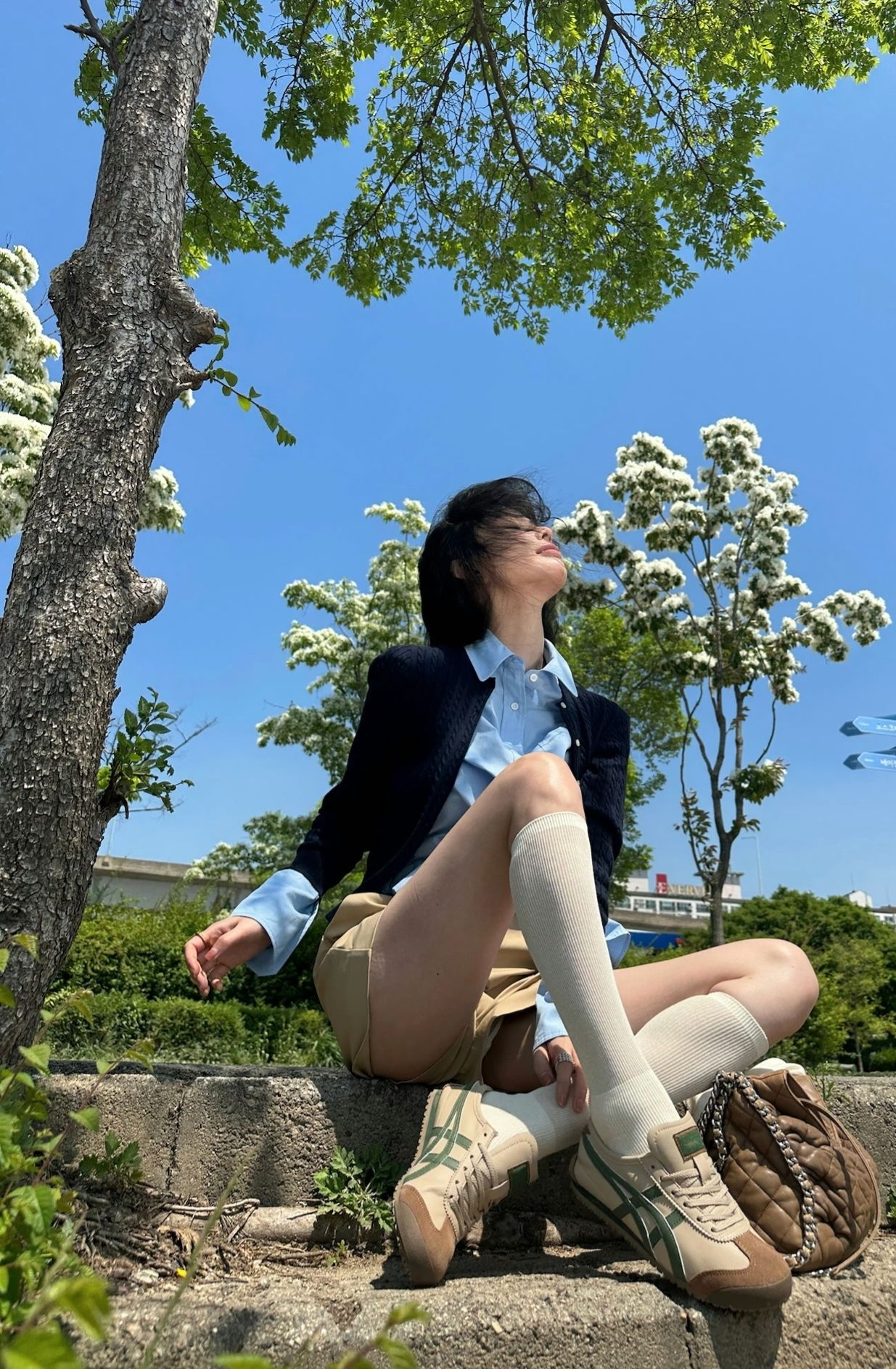方圆的美式校园风穿搭太圈粉！ Polo+鬼塚虎好绝🎾