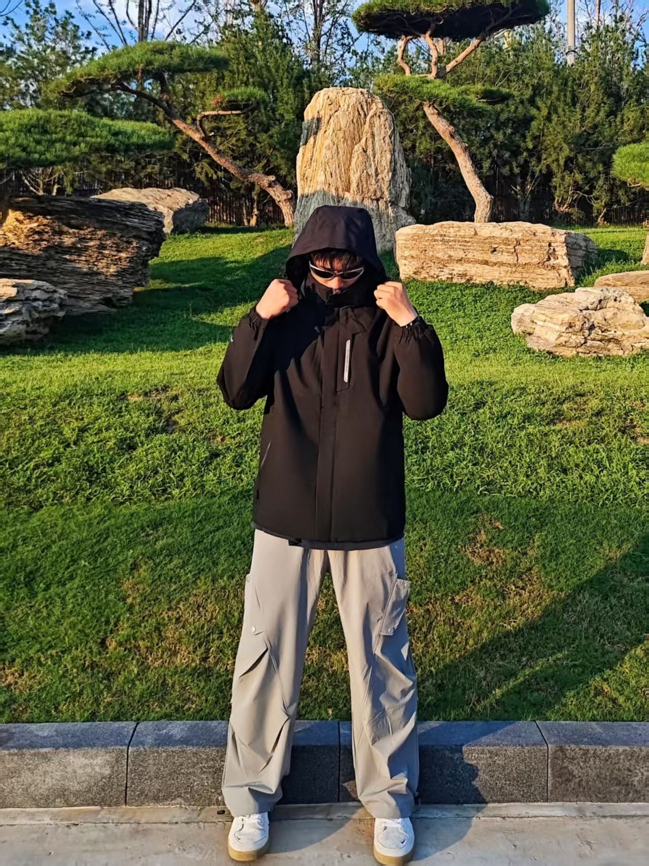 冬天冲锋衣也不错