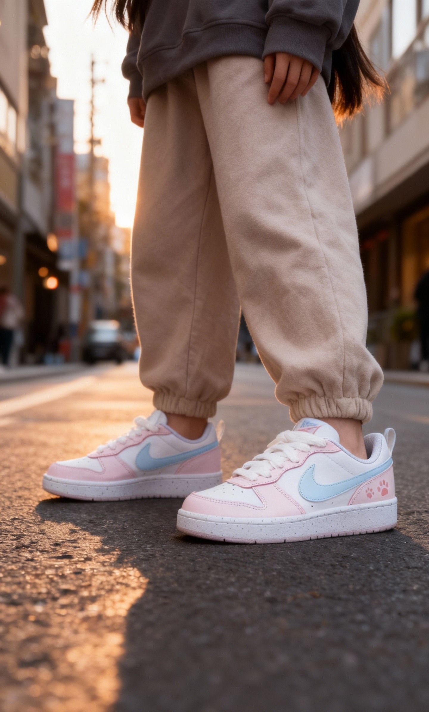 学生穿嫩、通勤穿甜的Nike粉蓝鞋太绝了！