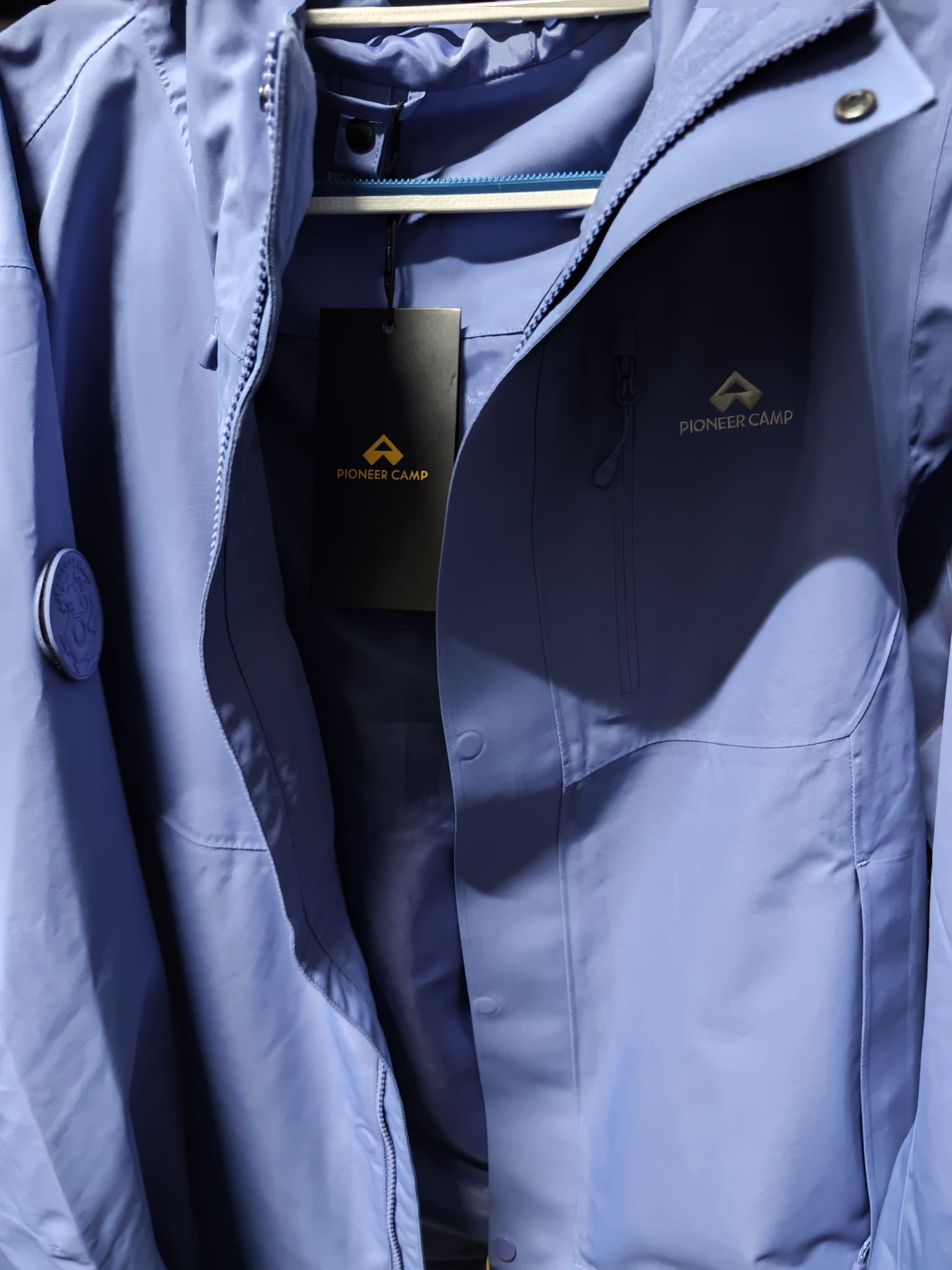 青鸟冲锋衣音波紫