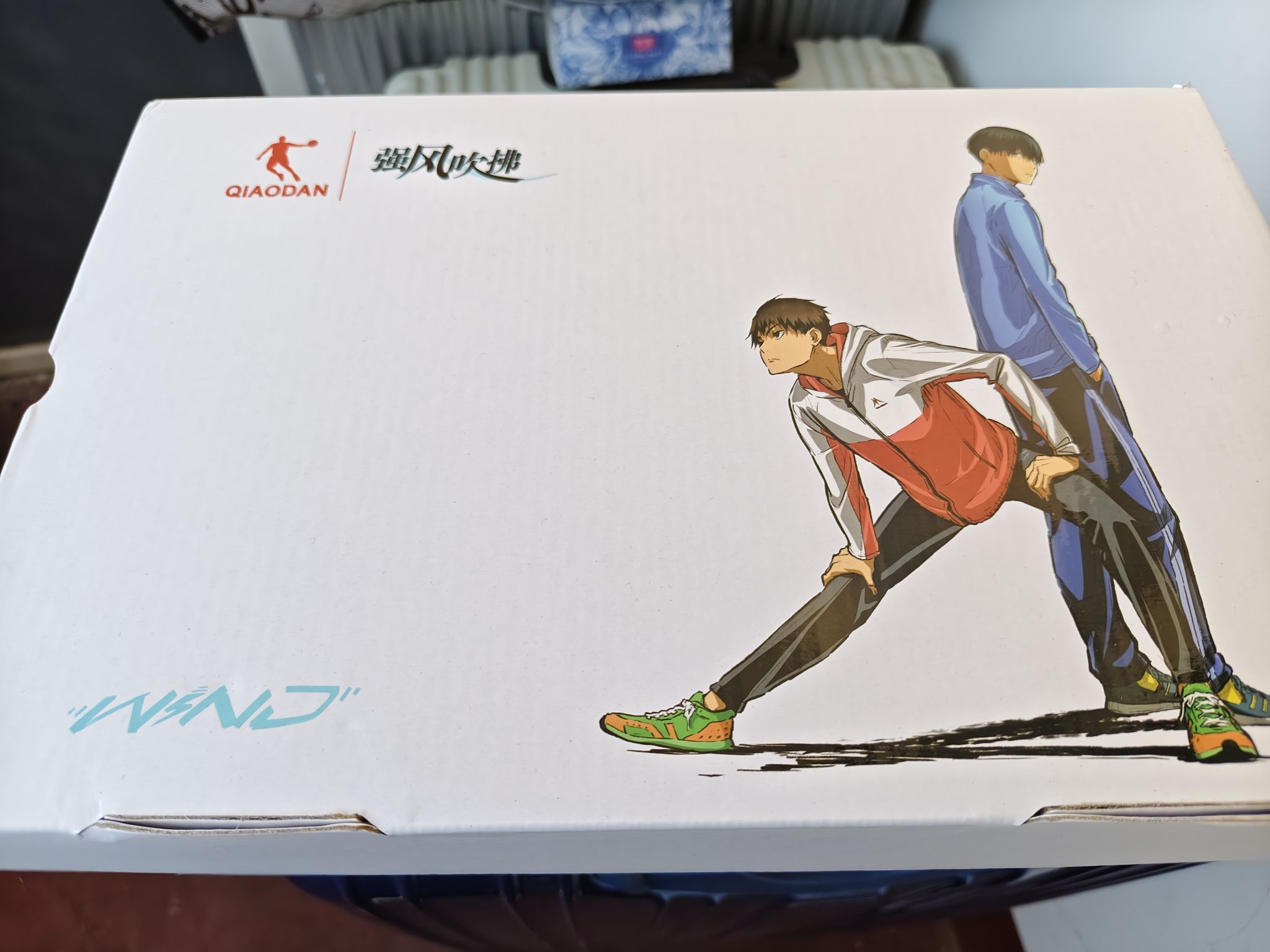 这双是我第一双跑鞋,上面宽政大的魔术贴让