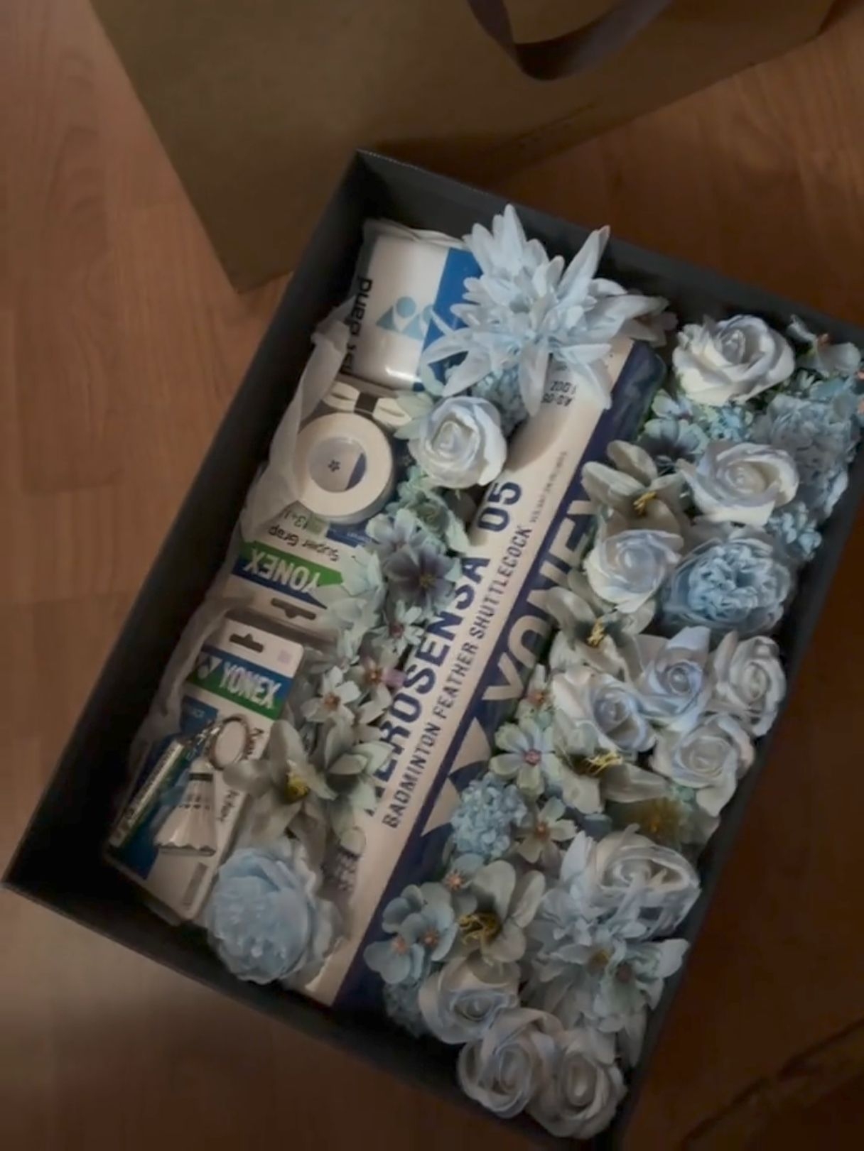 沉浸式拼装羽球人的专属花盒