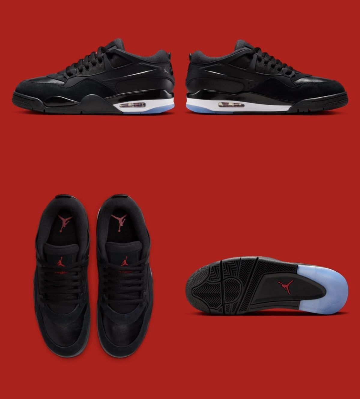 AJ4 RM “Black/Varsity Red”:黑红经典再升级