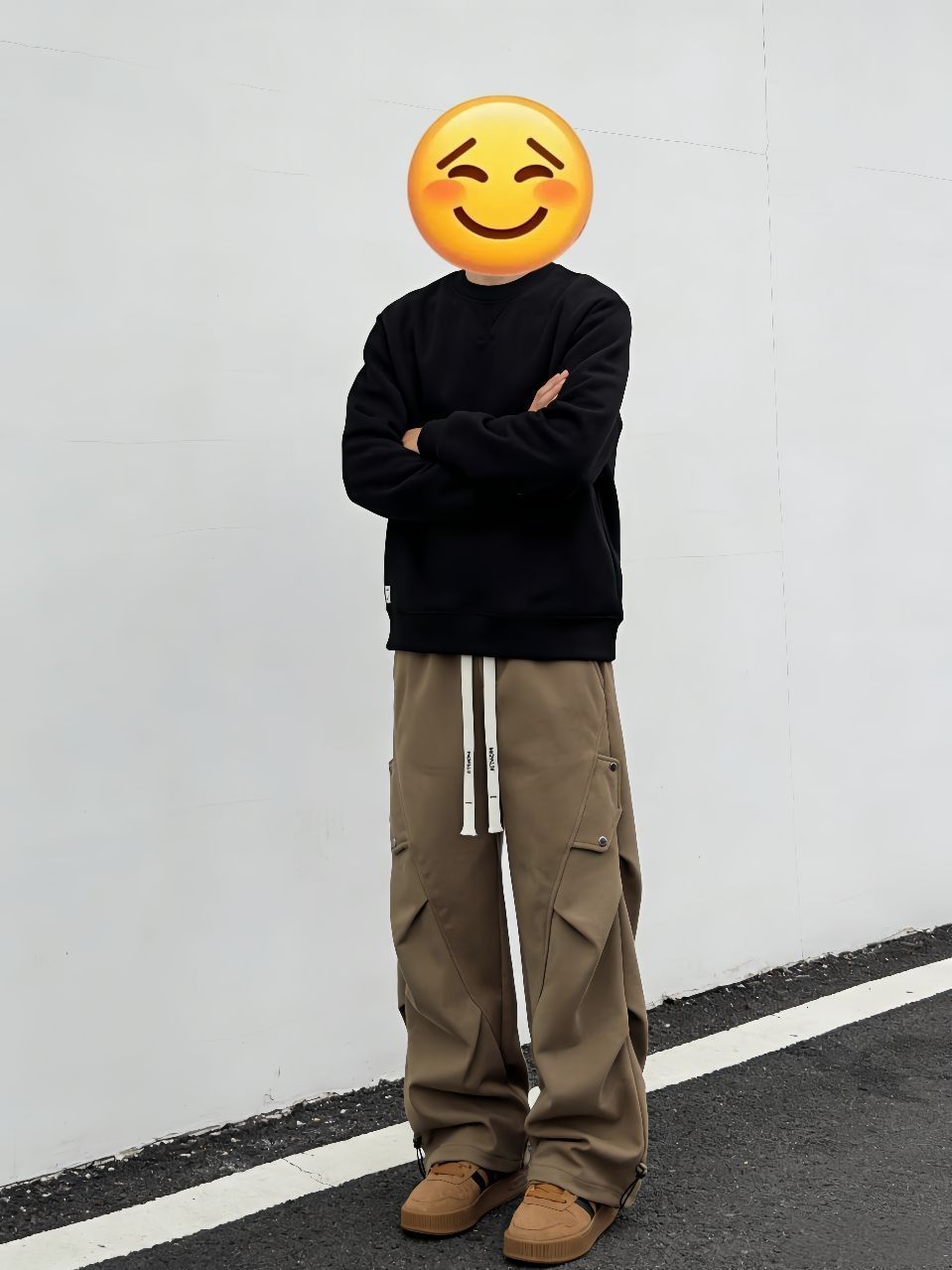 今日份美拉德卫衣卫裤板鞋懒人套装