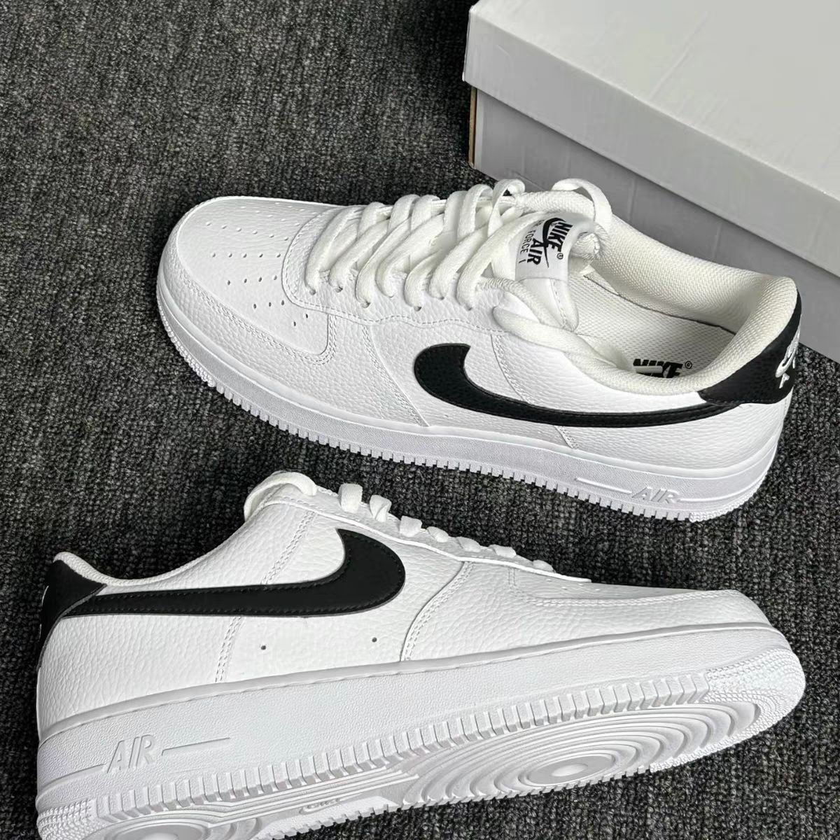 Nike Air Force黑白配色经典永不过时，学生党福音
