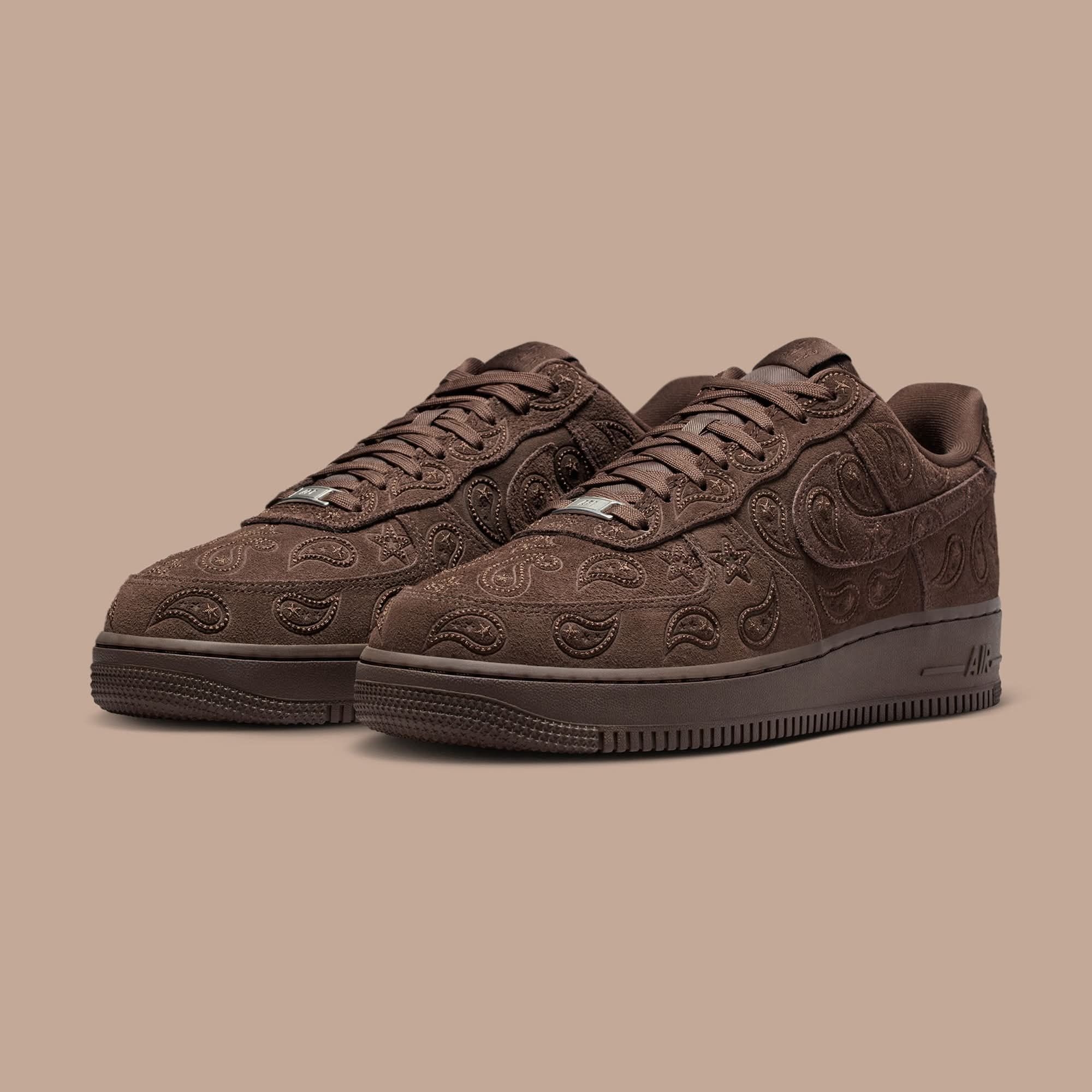 Nike Air Force 1 Low佩斯利花纹 棕调氛围感天花板