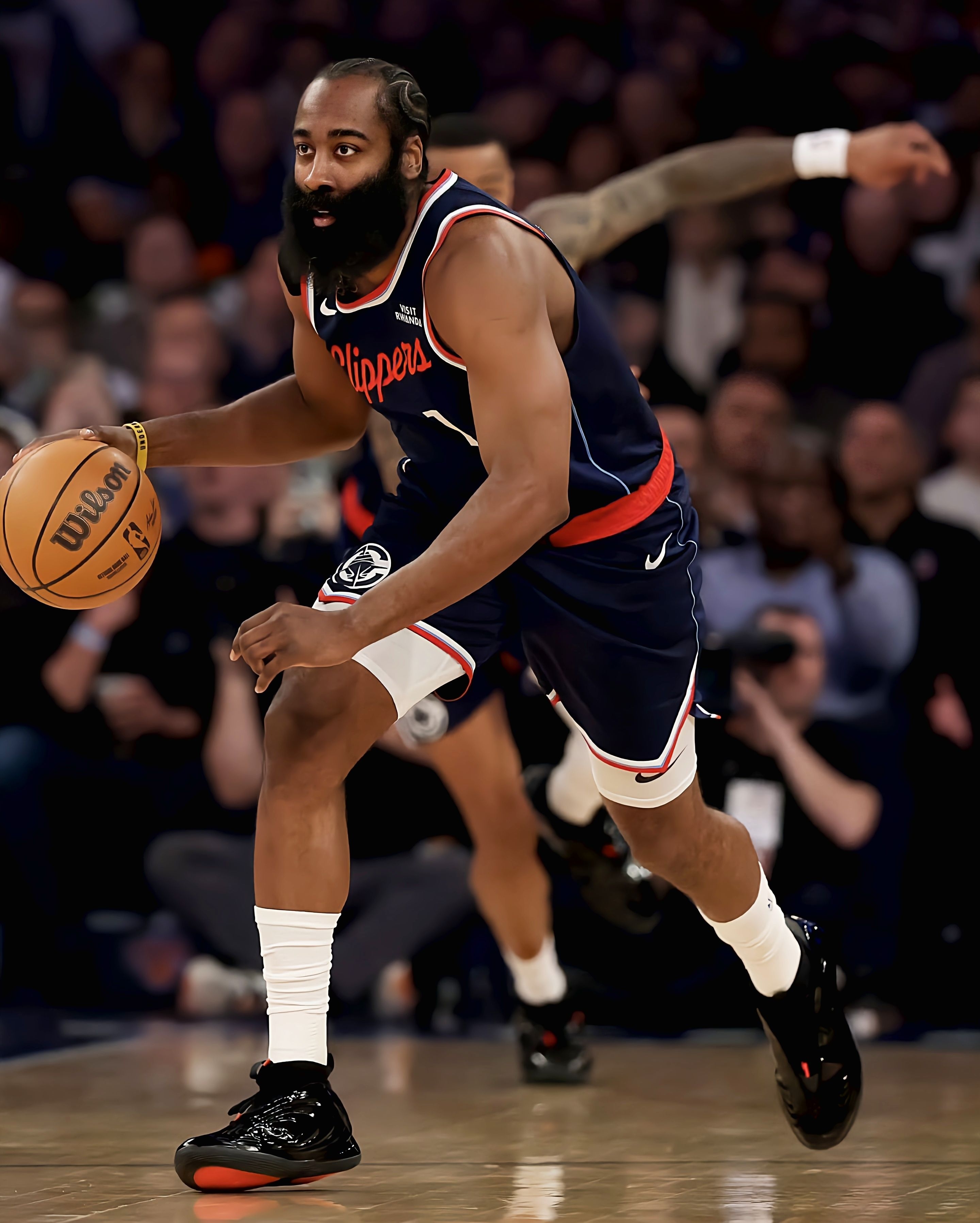 快船全队上脚哈登10代地狱猫,这双鞋的赛场适配度有点东西