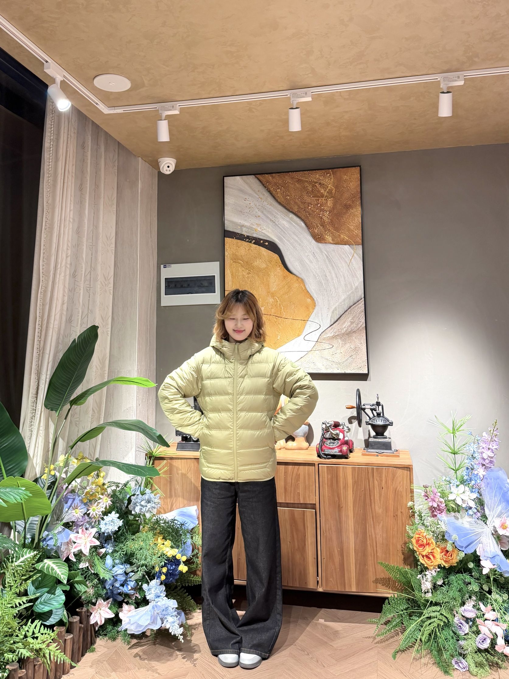 柠檬黄羽绒服好高级！🍋