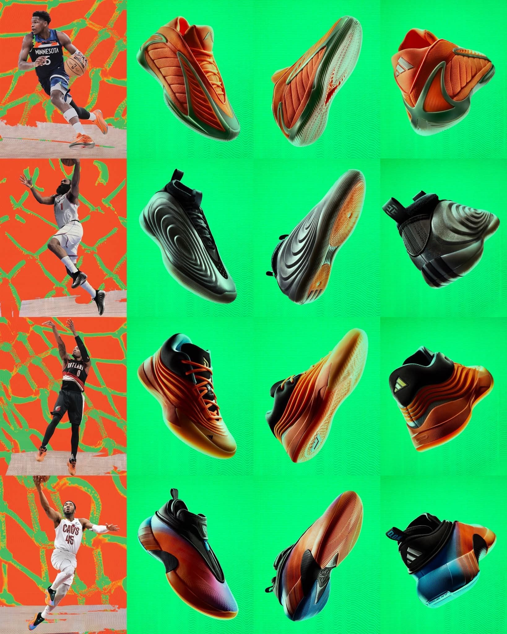 2026 NBA全明星周!ADIDAS 4款球星战靴实测来袭✨