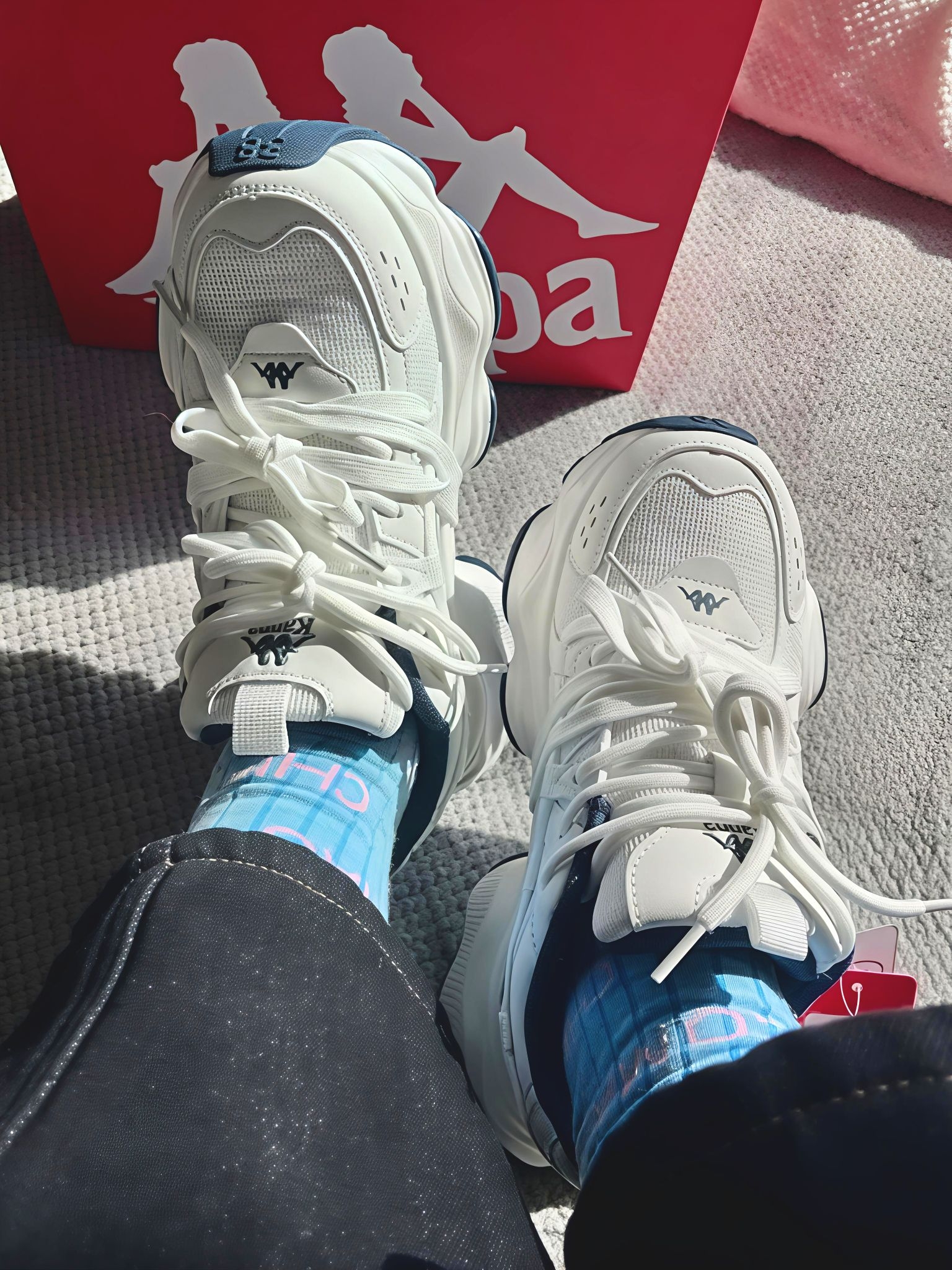 谁懂啊!这双Kappa老爹鞋把舒适焊在脚上了✨