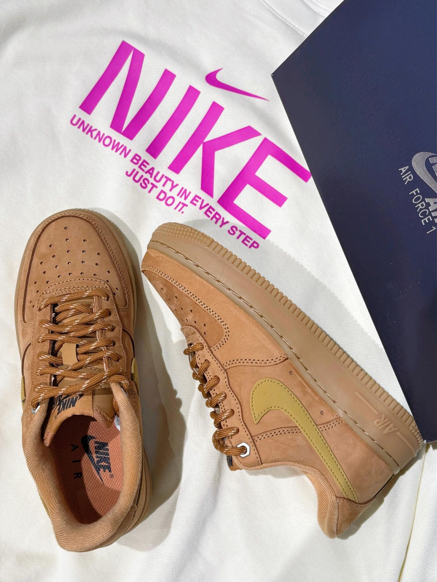 秋冬鞋圈卷王！这双小麦AF1也太会了☑️