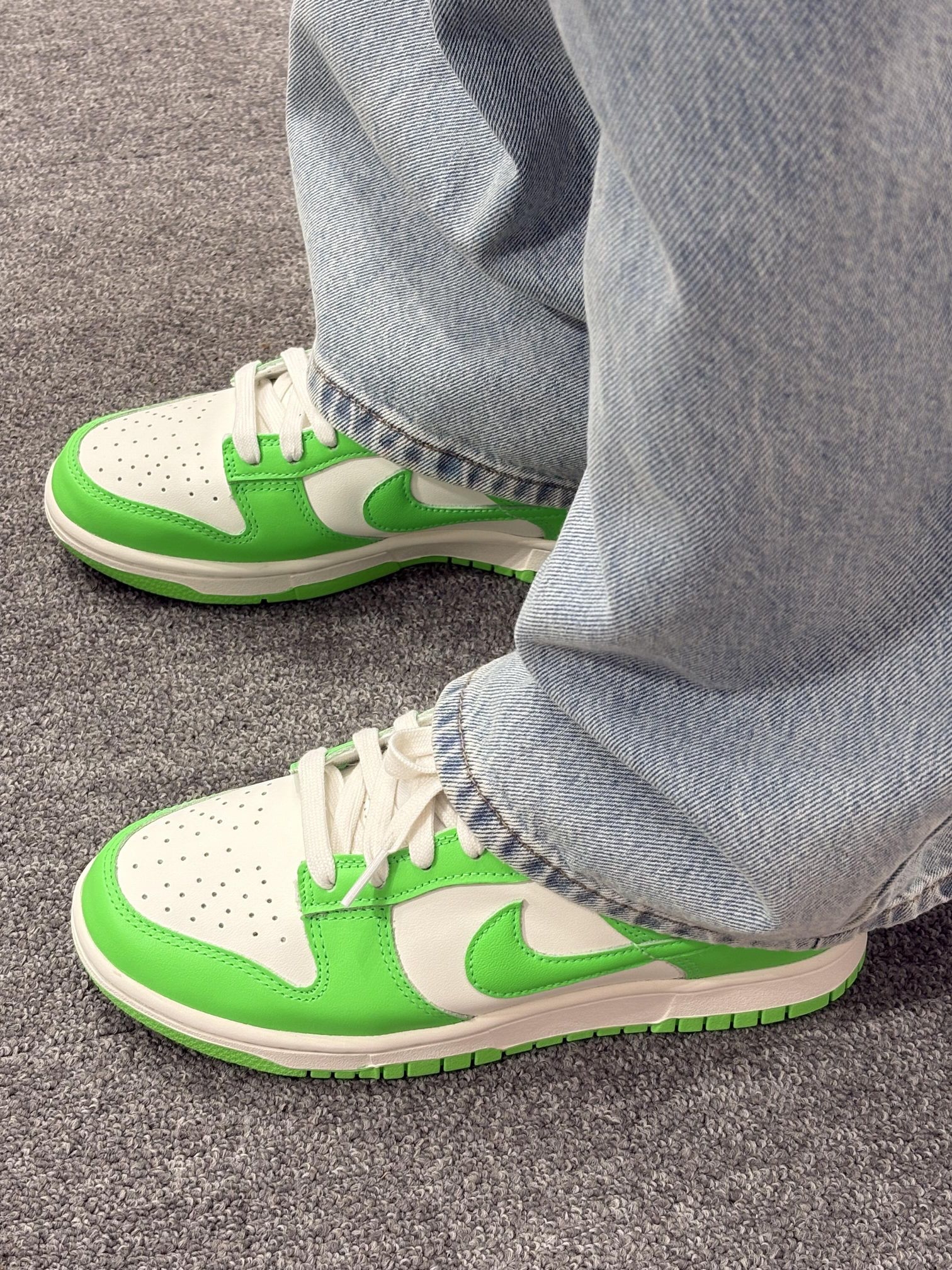 清爽苹果绿白配色Nike Dunk Low🍏