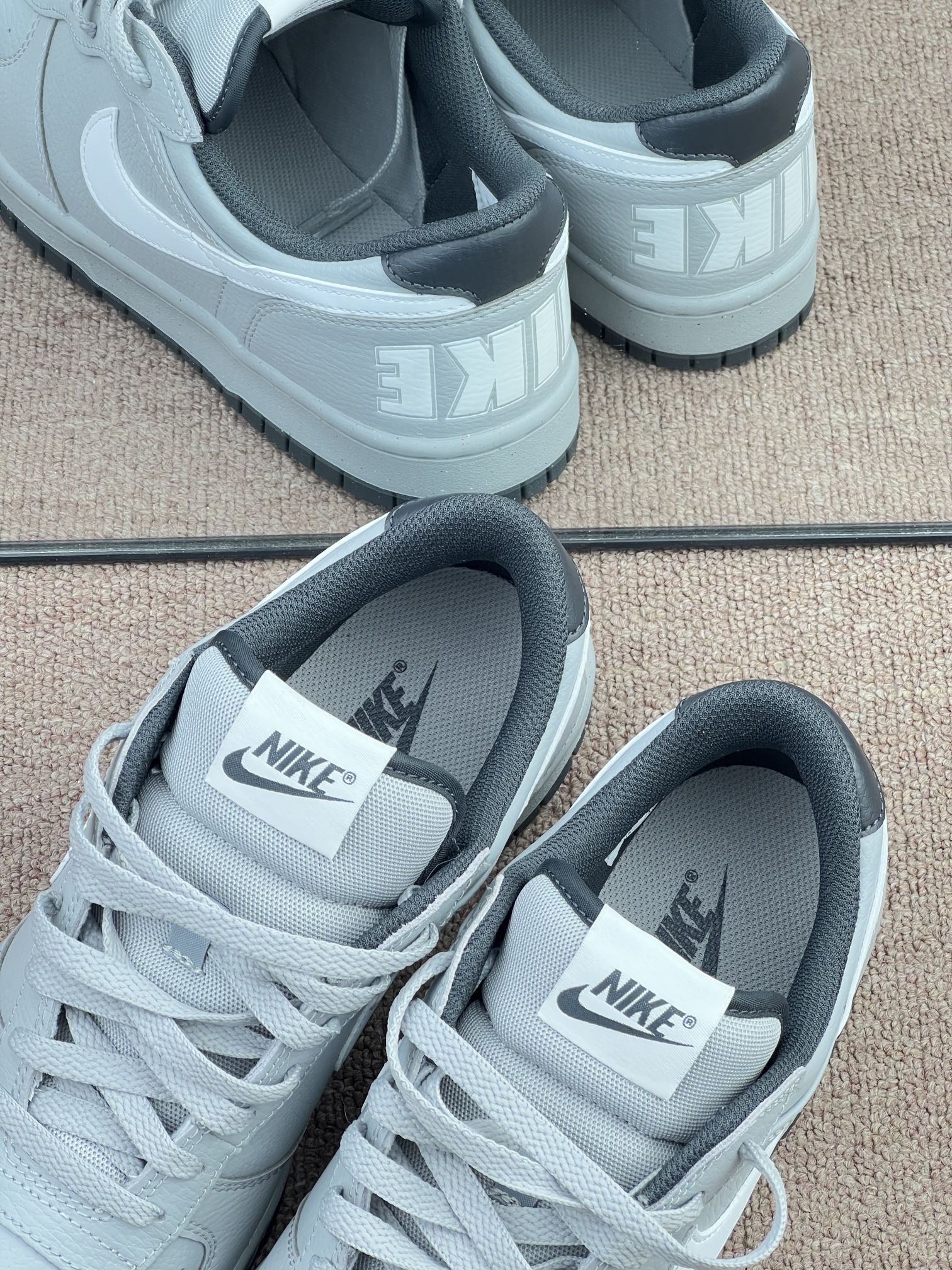 通勤板鞋实测|浅灰Nike Big Low,好搭但脚感真的一般😐